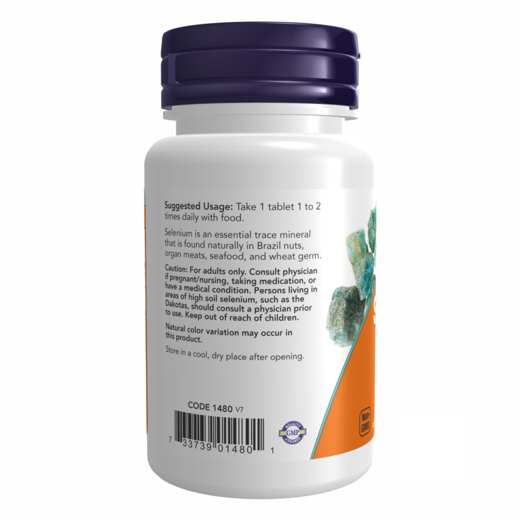 Now Foods Selenium 100mcg - 250 Tabs 100-42-5774323-20
