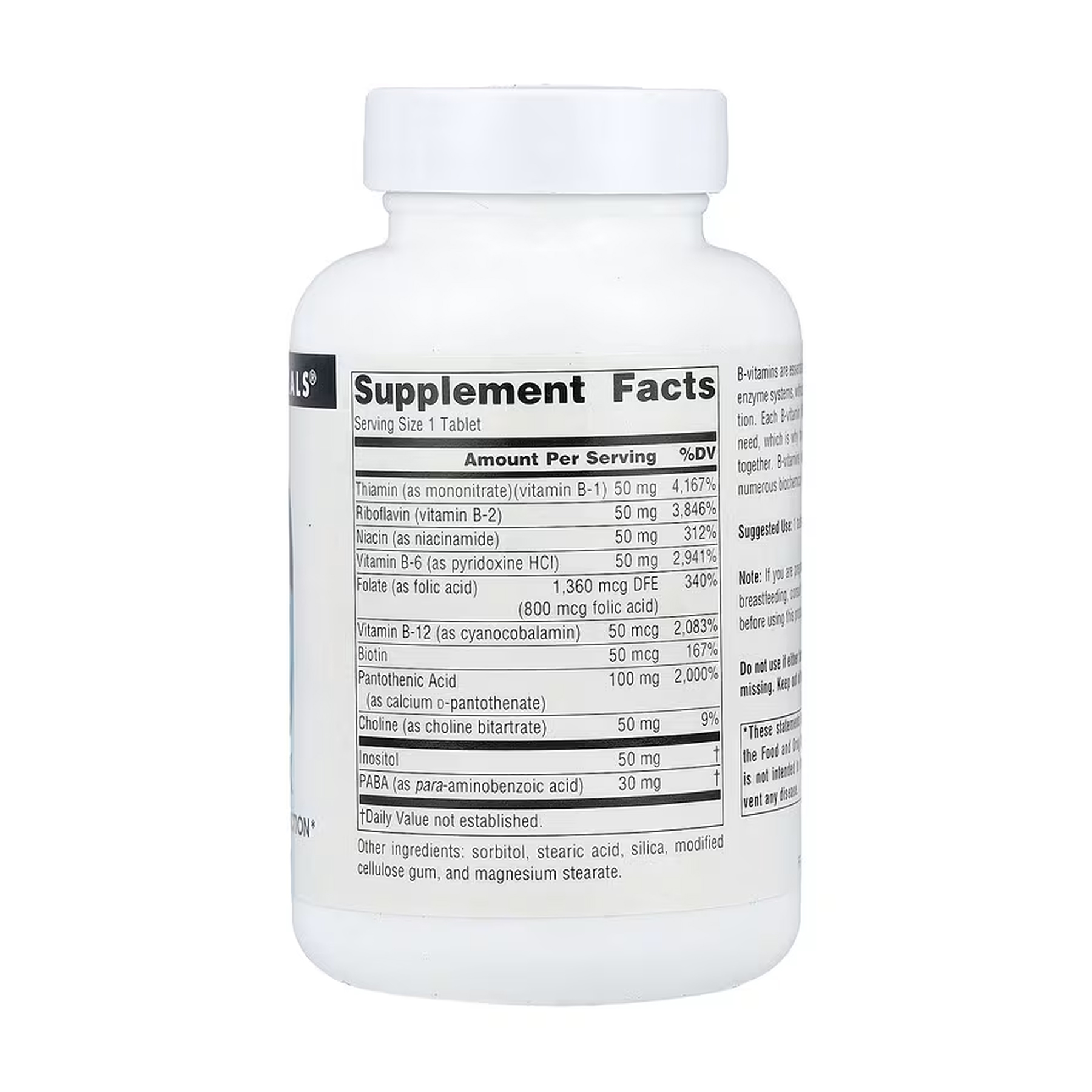 Source Naturals Vitamin B-50 Complex 50mg - 50 tabs 2023-10-5553