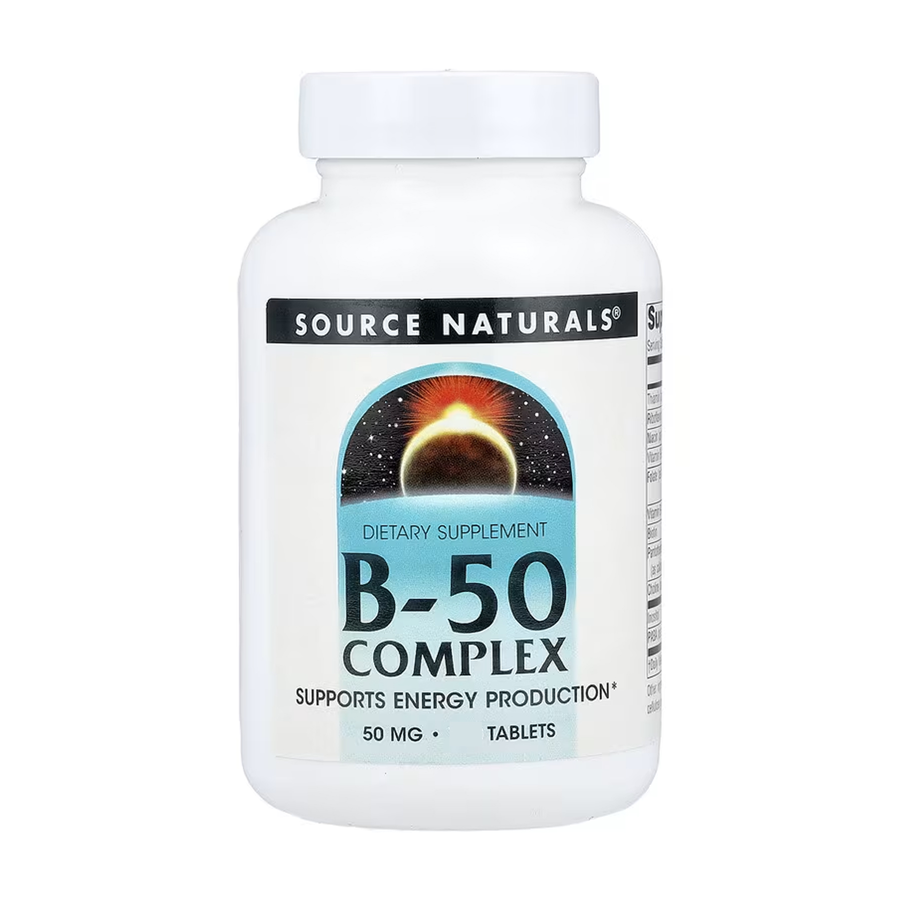 Source Naturals Vitamin B-50 Complex 50mg - 50 tabs 2023-10-5553
