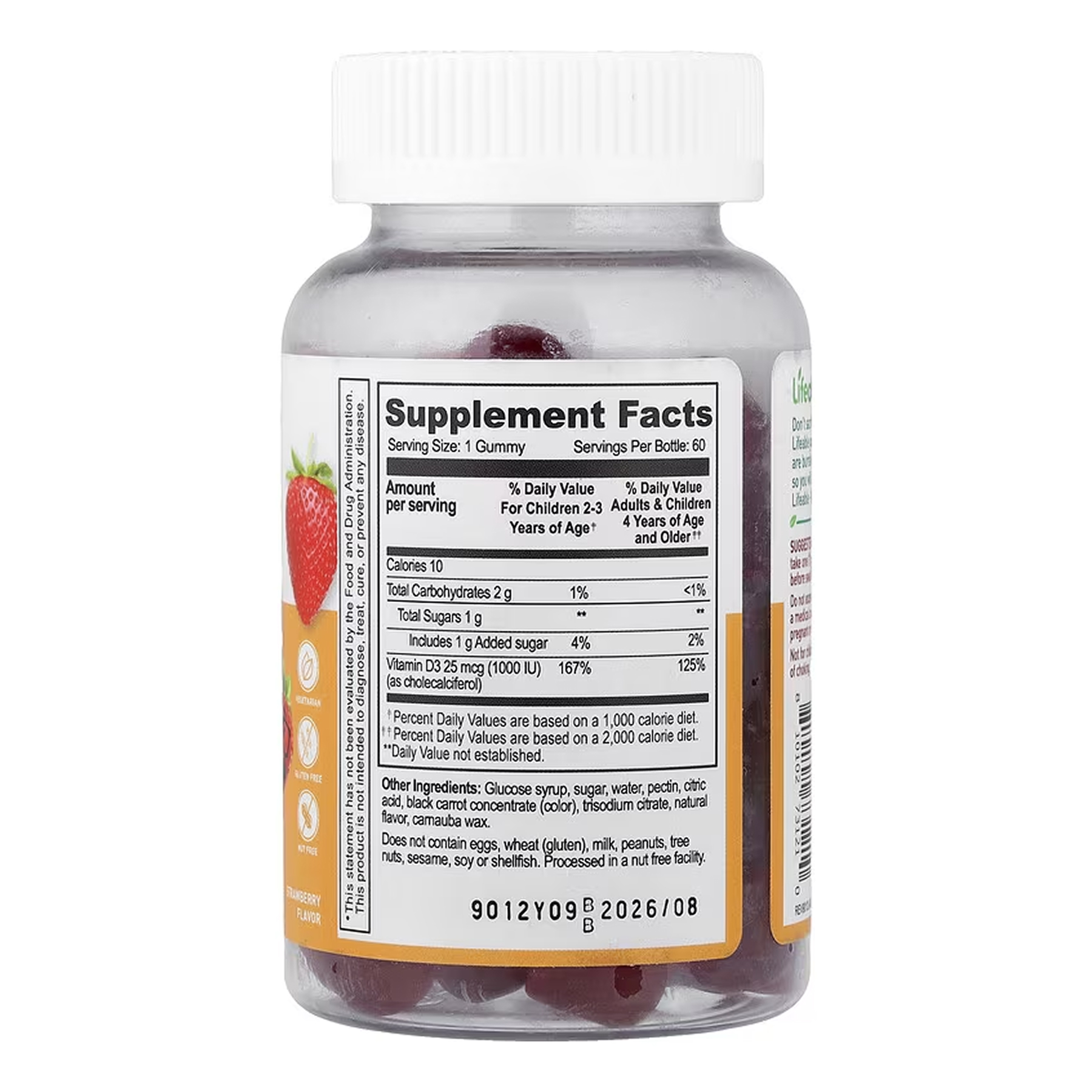 Lifeable Vitamin D Kids - 60 gummies 2023-10-7301