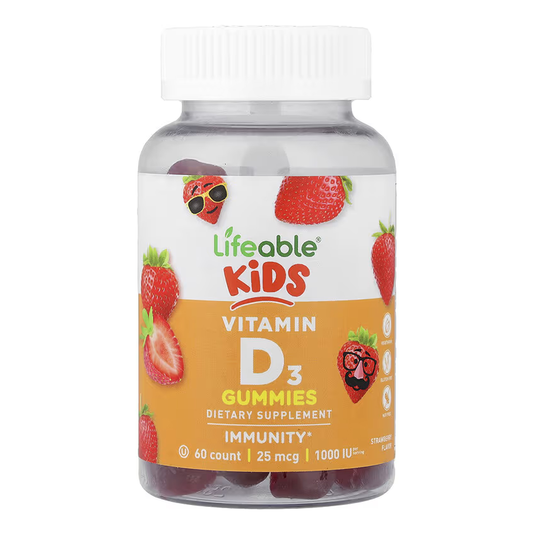 Lifeable Vitamin D Kids - 60 gummies 2023-10-7301