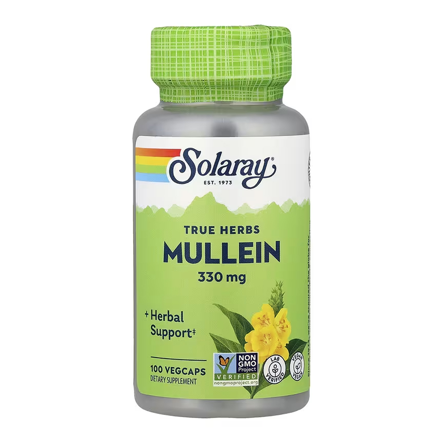 Solaray Mullein Leaf 330mg - 100 vcaps 2023-10-6980