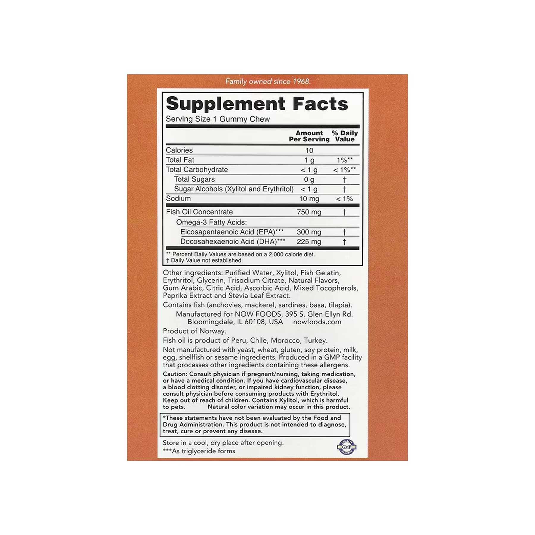 Now Foods Omega-3 Fish Oil - 36 Gummy Chews 2023-10-6507