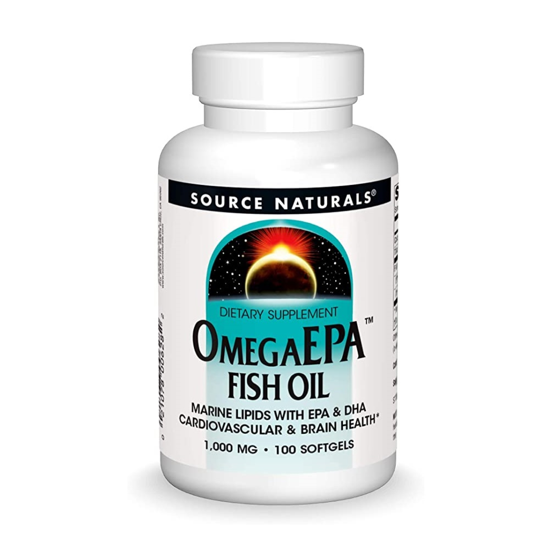 Source Naturals OmegaEPA™ Fish Oil 1000mg - 100 softgels 2023-10-5554