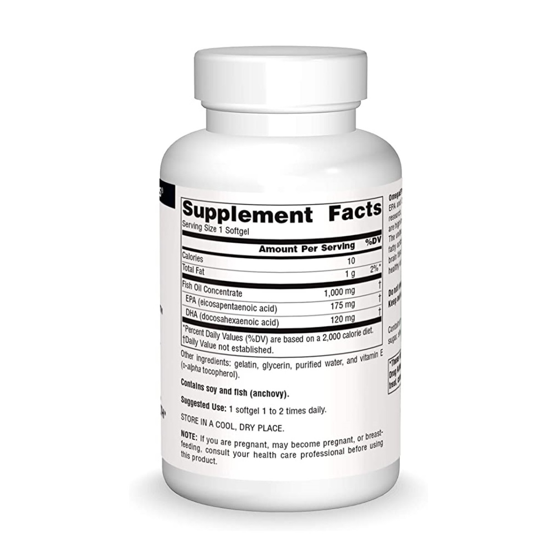 Source Naturals OmegaEPA™ Fish Oil 1000mg - 100 softgels 2023-10-5554