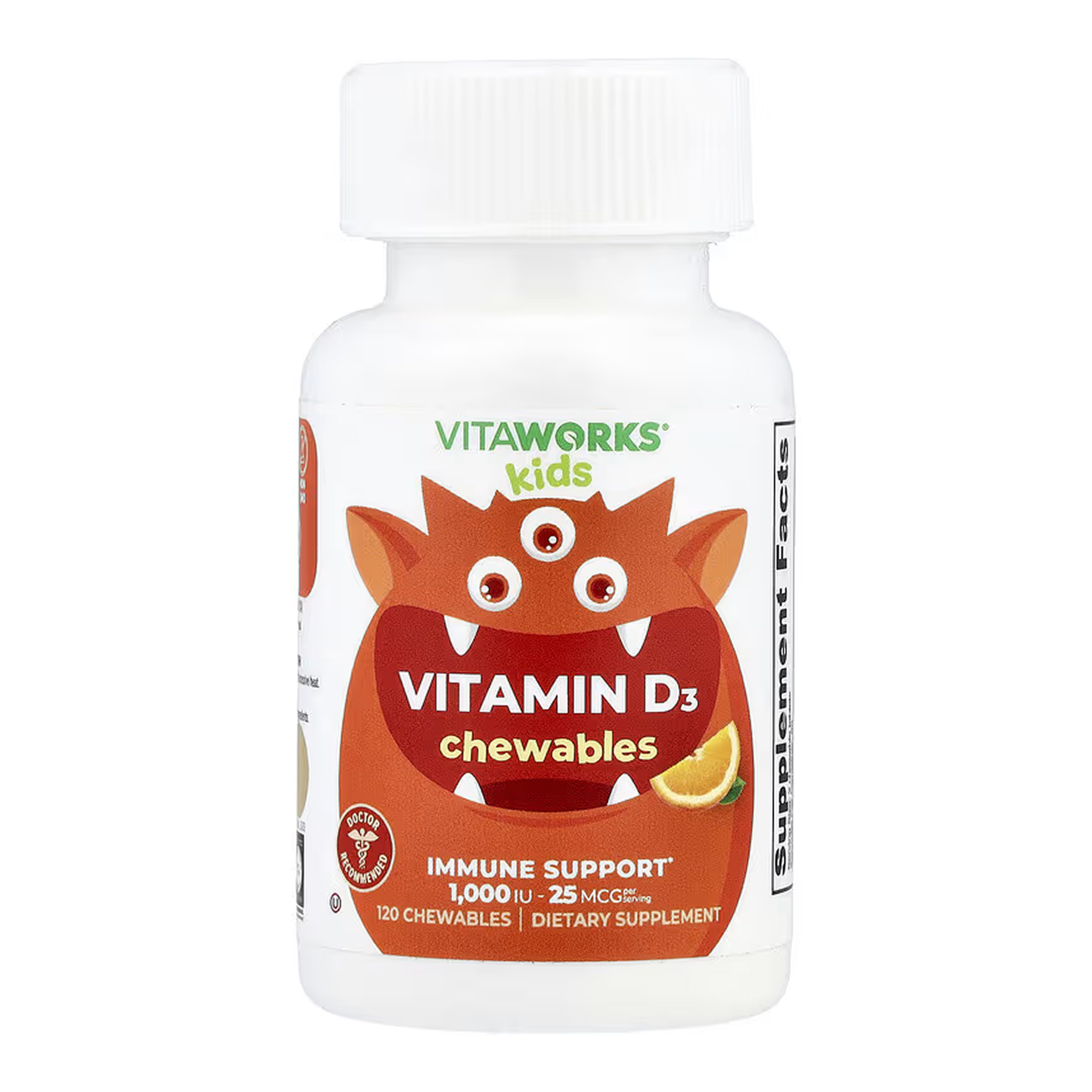 Lifeable VitaWorks Kids Vitamin D - 120 chewables 2023-10-7255