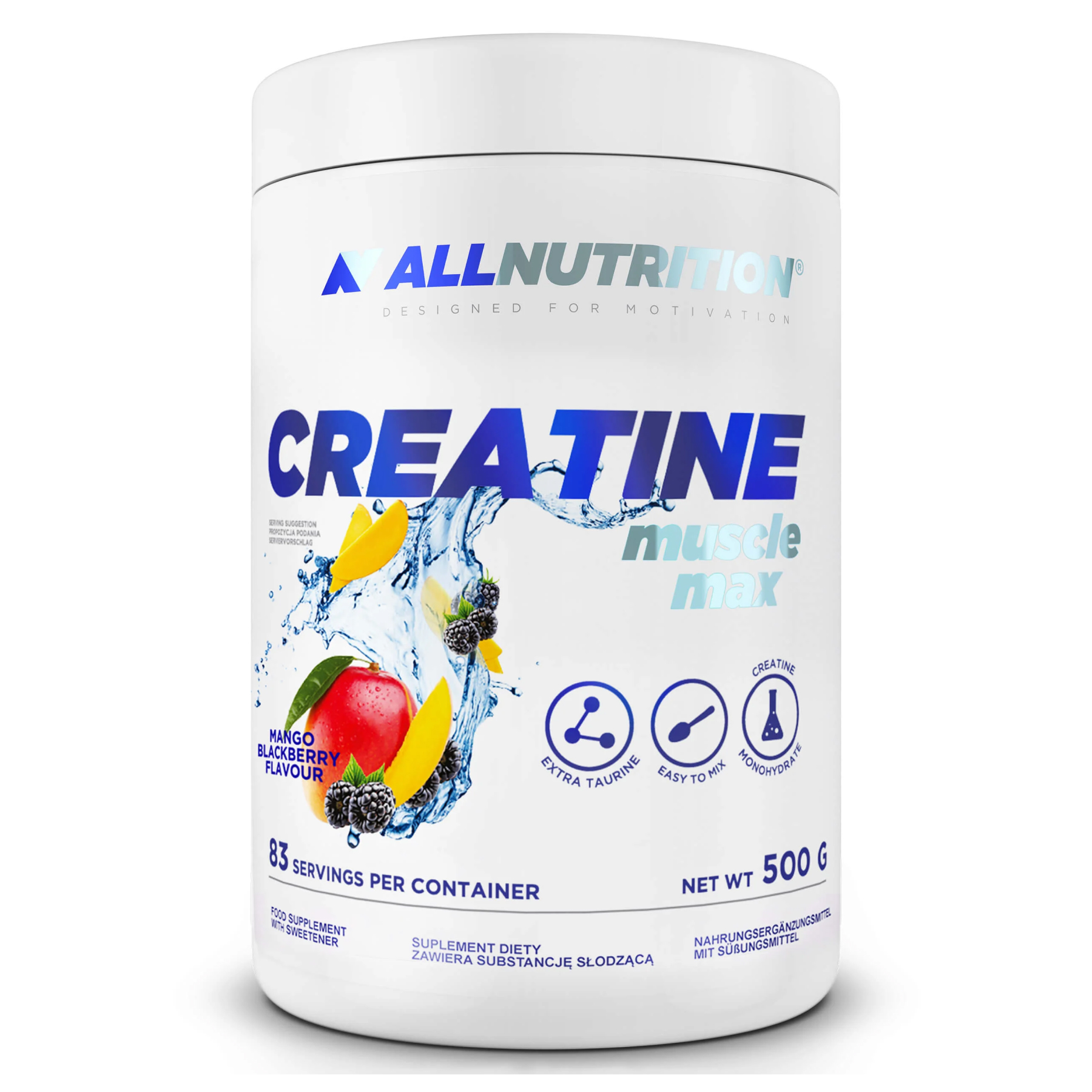 Allnutrition Creatine Muscle Max - 500g Mango Blackberry 100-78-8690203-20