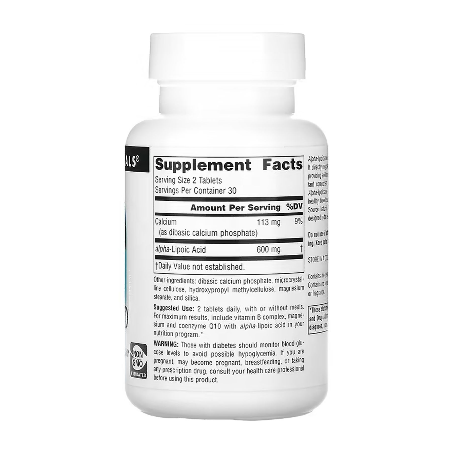 Source Naturals Alpha Lipoic Acid 300mg - 60 tabs 2023-10-5555