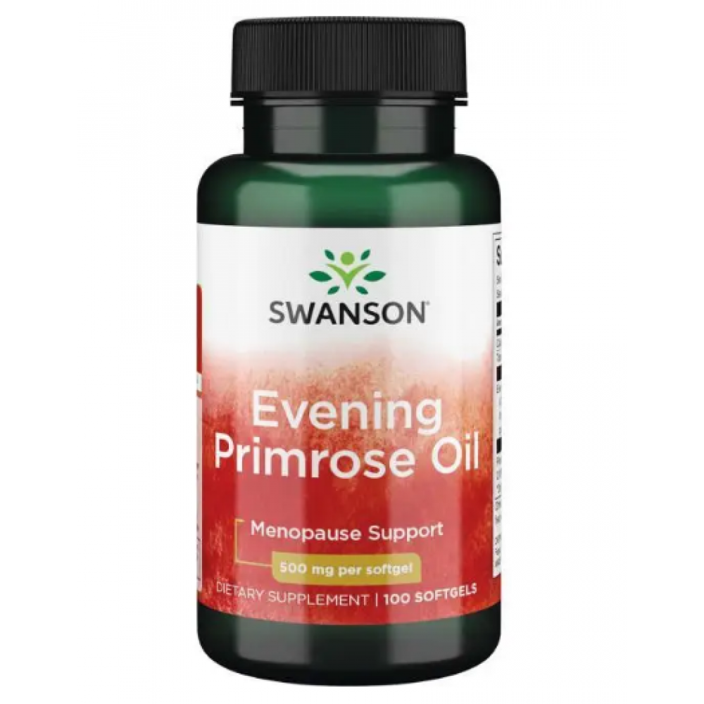 Swanson Evening Primrose Oil 500mg - 100 softgels 100-98-1275879-20