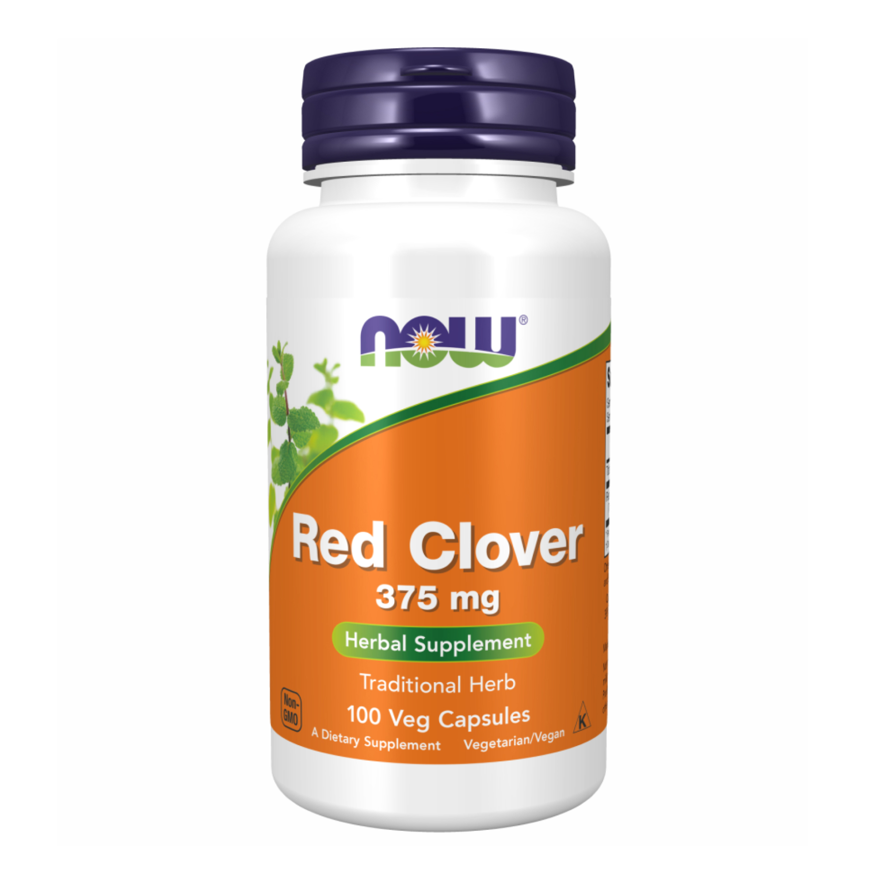 Now Foods Red Clover 375 mg - 100 vcaps (Повреждена банка) 2023-10-7800