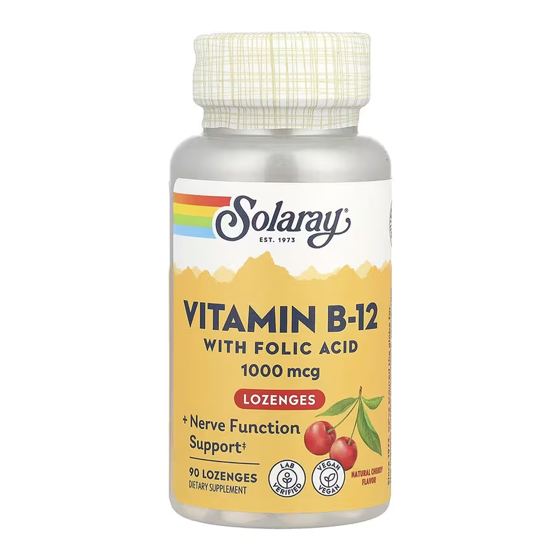 Solaray Vitamin B-12 1000mcg - 90 lozenges 2023-10-6741