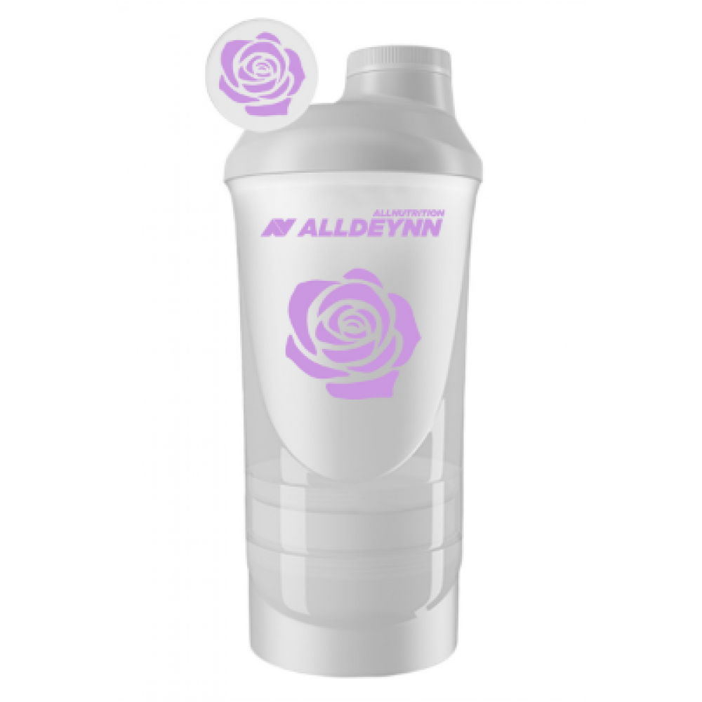 Allnutrition ALLDEYNN shaker - 600+350ml White 100-85-1435949-20