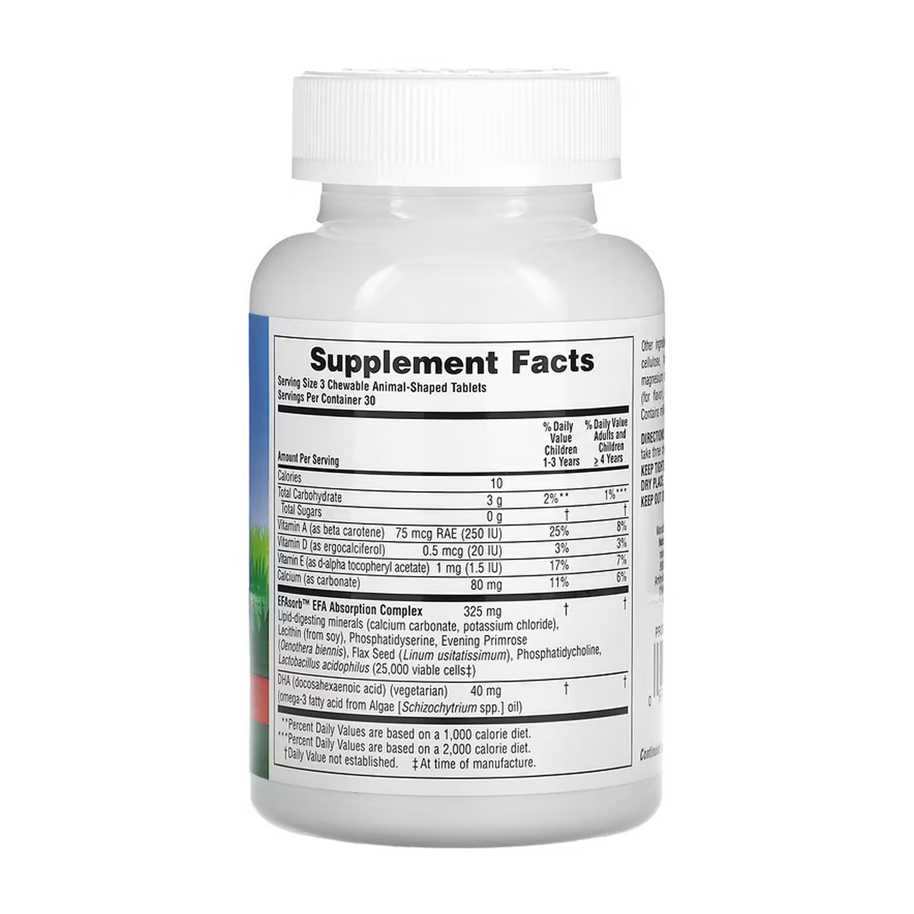 Nature's Plus Kids Chewable DHA Omega-3 - 90 tabs Cherry 2023-10-6509