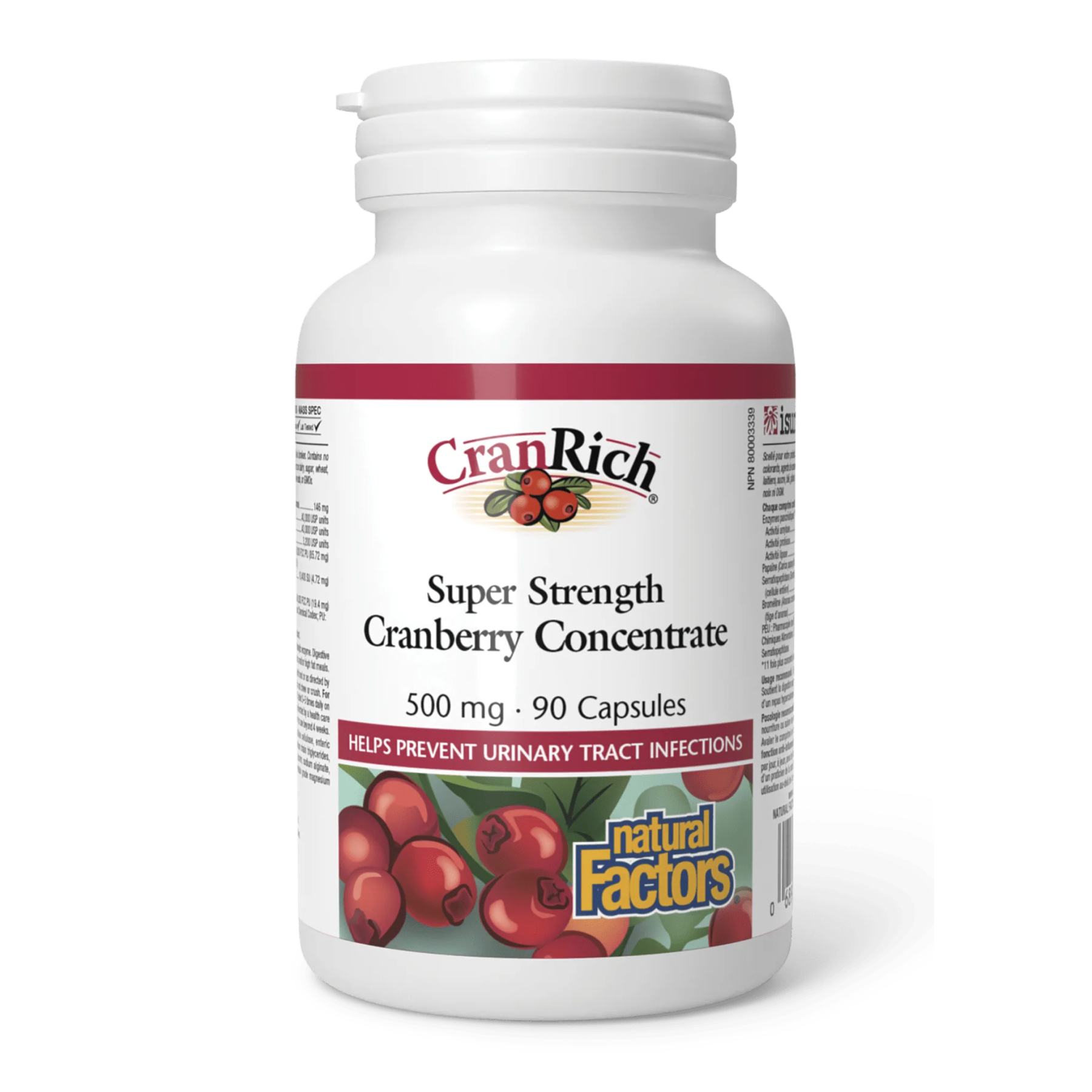 Natural Factors CranRich 500mg - 90 caps 2023-10-4054