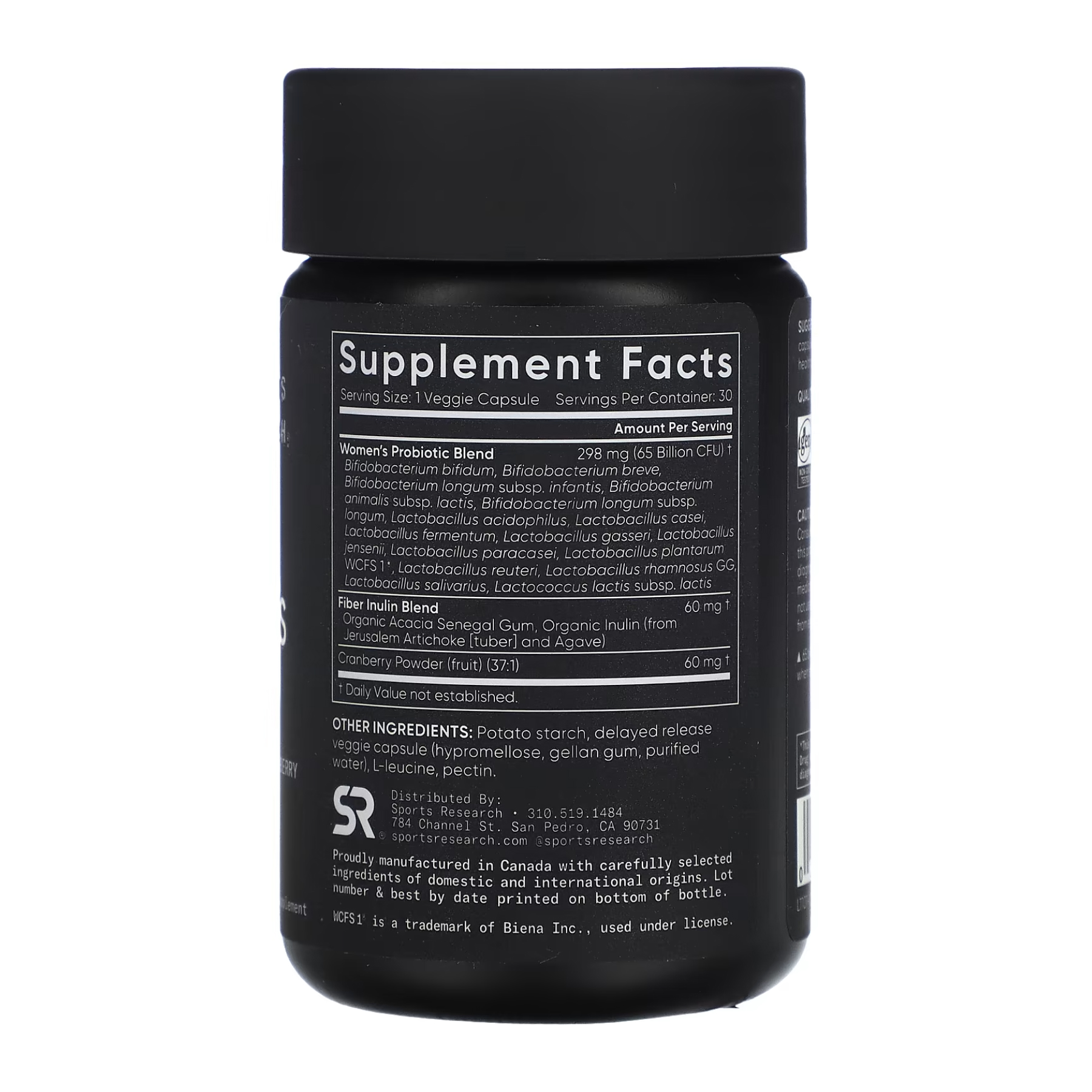 Sport Research Daily Women's Probiotics 65 Billion CFU - 30 veg caps 2023-10-3442