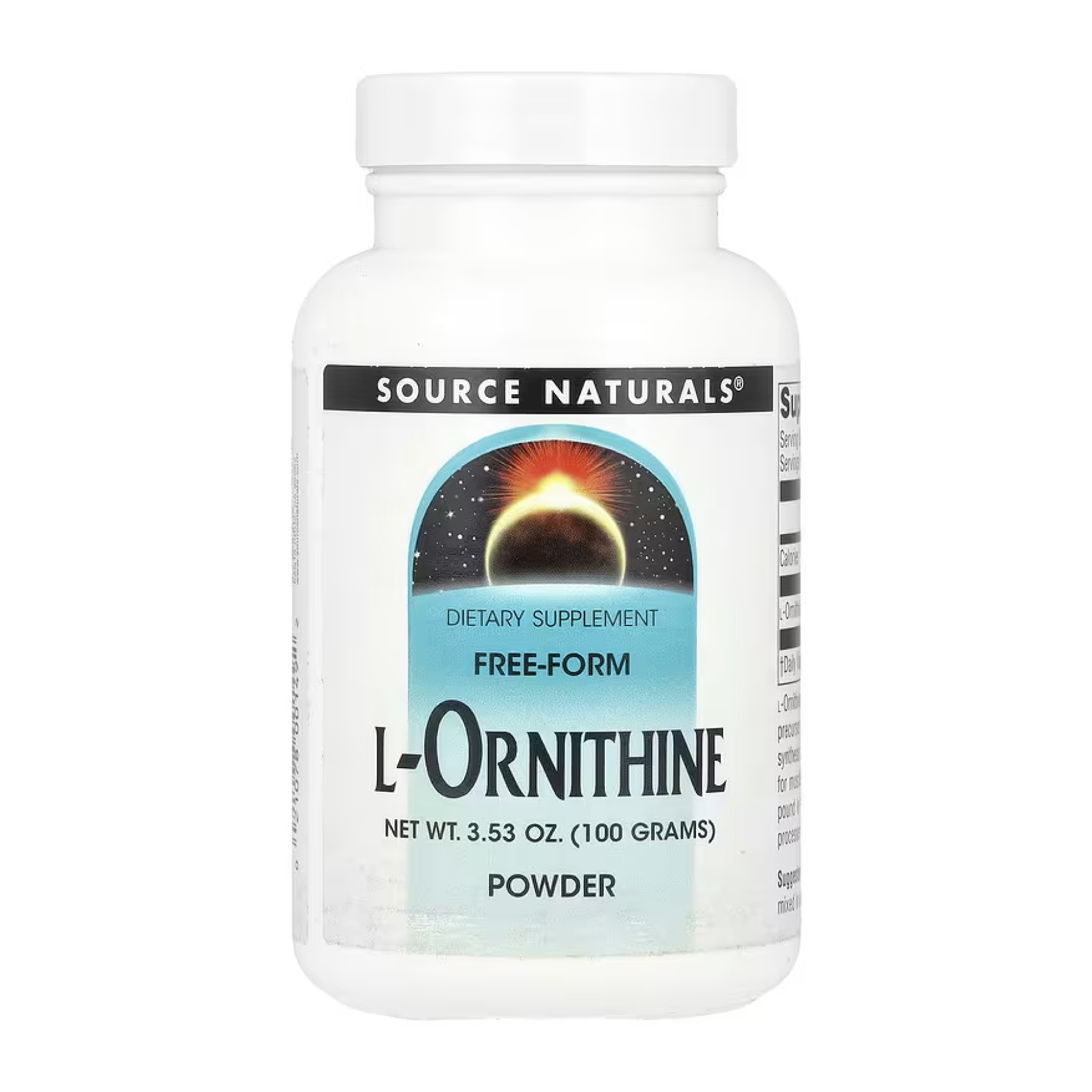 Source Naturals L-Ornithine - 100g 2023-10-5277