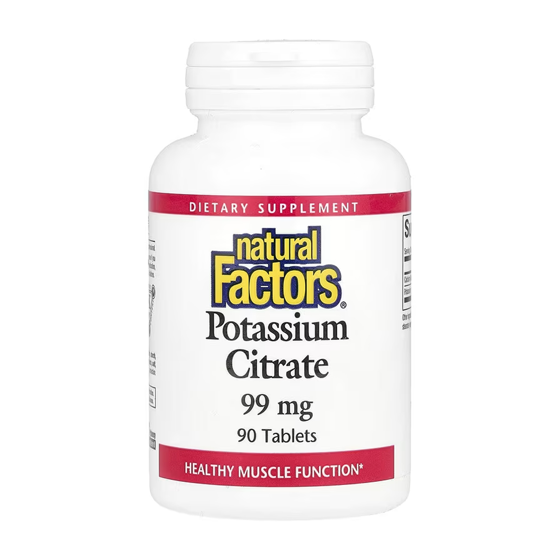 Natural Factors Potassium Citrate 99mg - 90 tabs 2023-10-6559