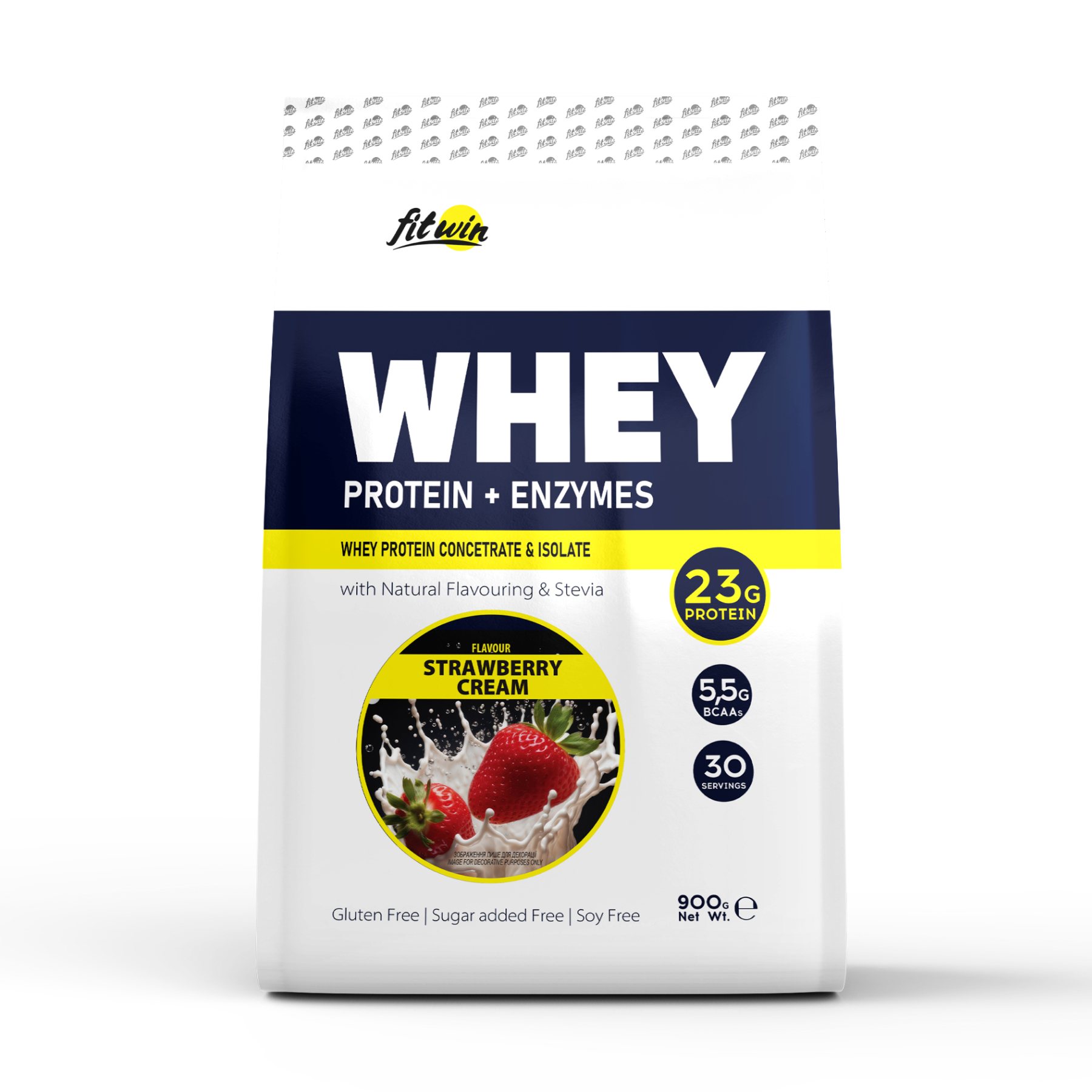 FitWin Whey - 900g Strawberry Cream 2023-10-2062