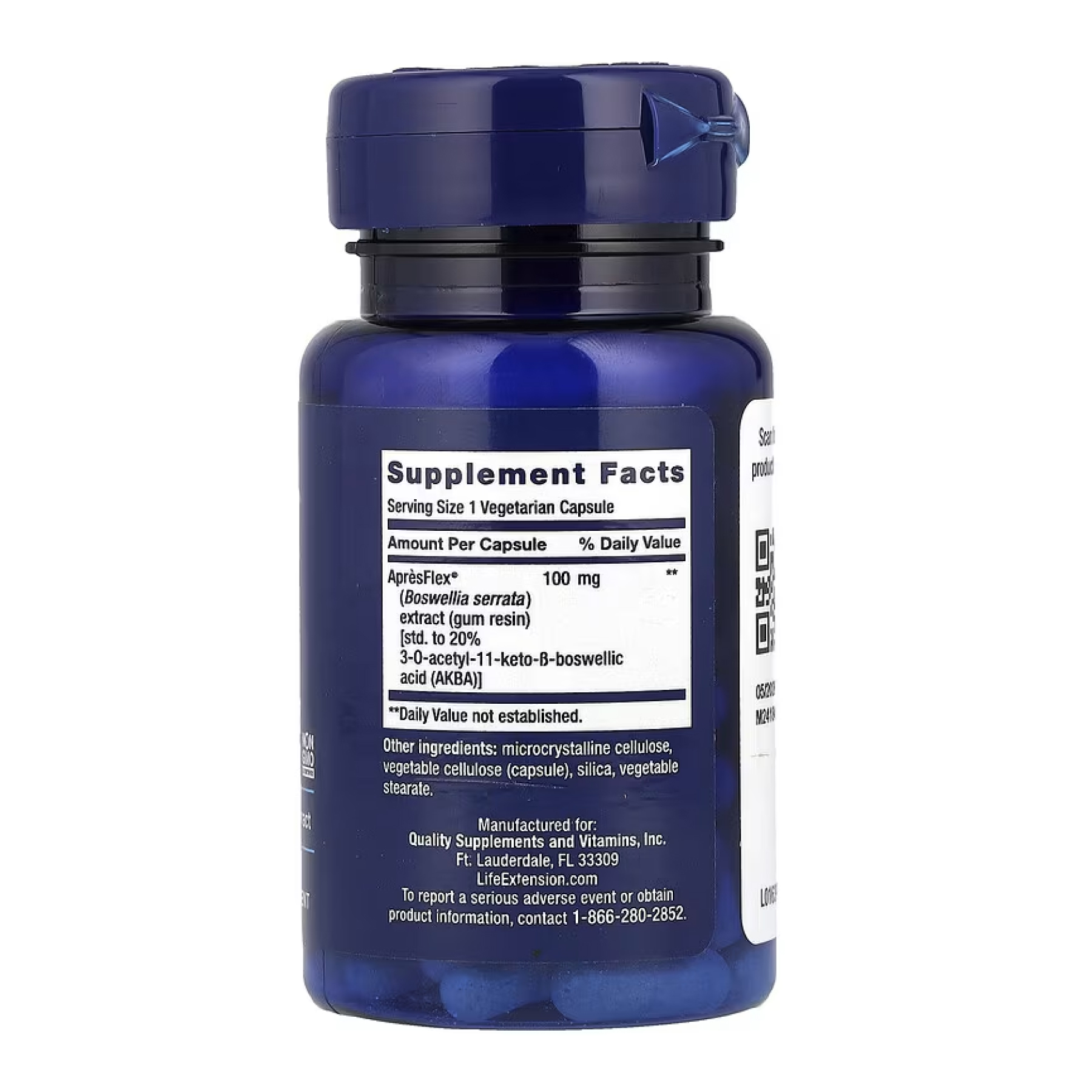 Life Extension 5-LOX Inhibitor with AprèsFlex® 100 mg - 60 vcaps 2023-10-5130