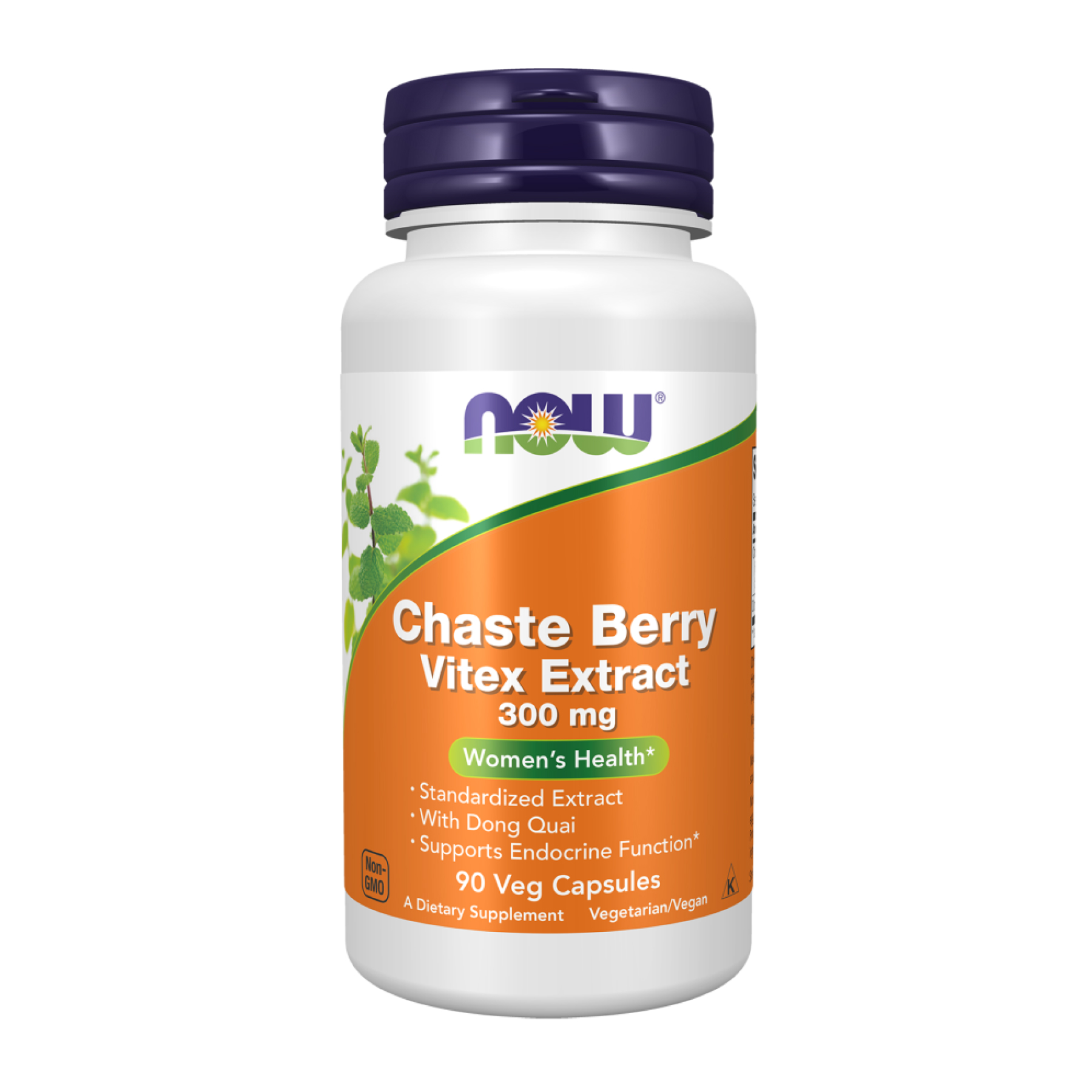Now Foods Chaste Berry Vitex Extract 300 mg - 90 vcaps 2023-10-2496