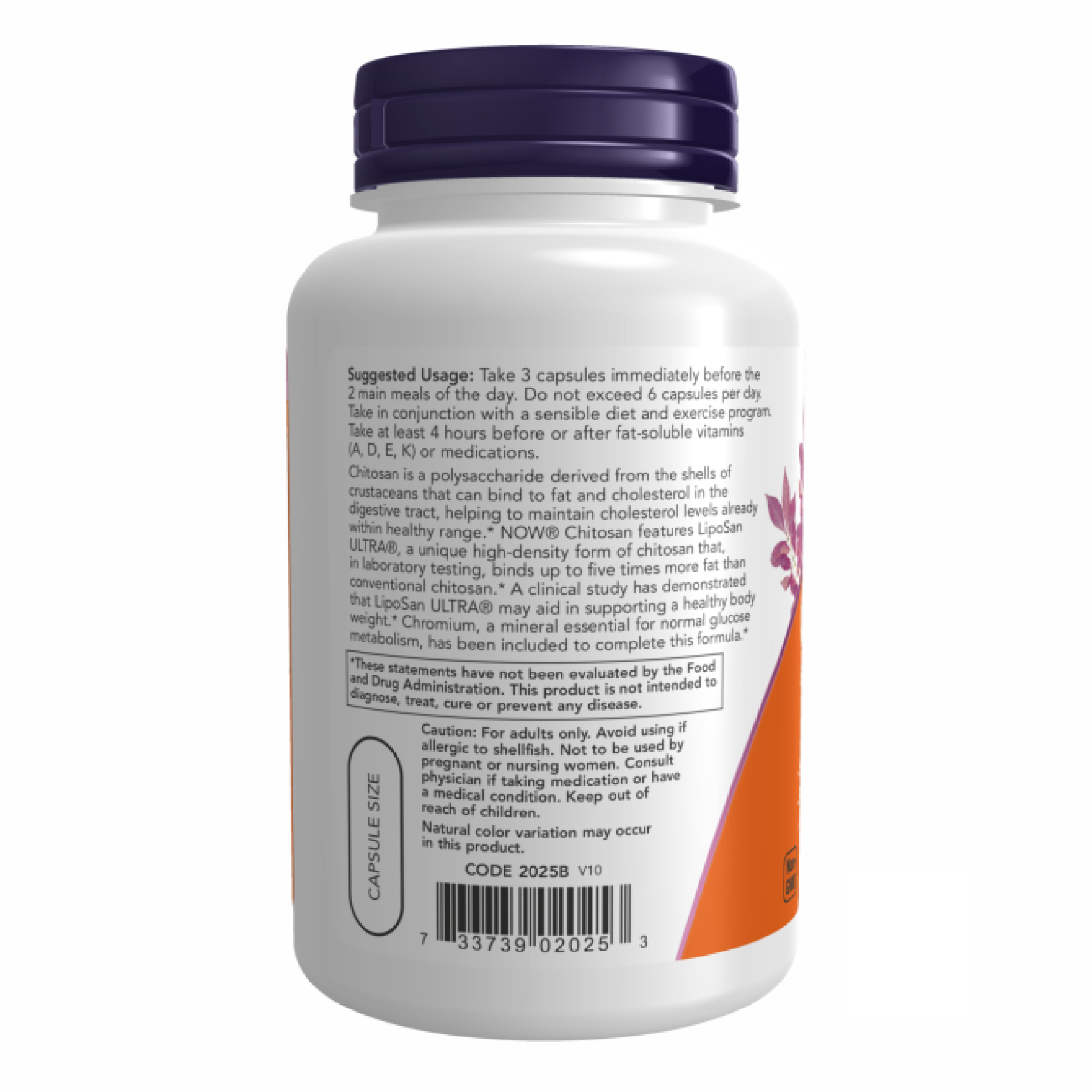 Now Foods Chitosan - 120caps 100-99-9125644-20