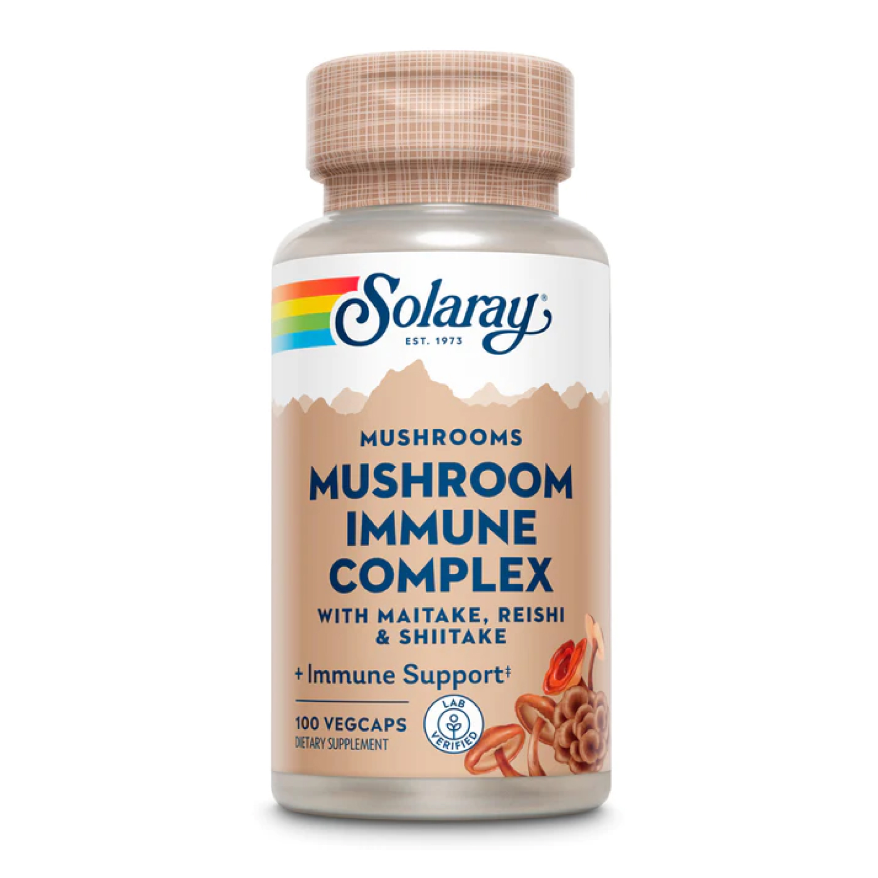 Solaray Mushroom Immune Complex 600mg - 100 vcaps 2023-10-2127
