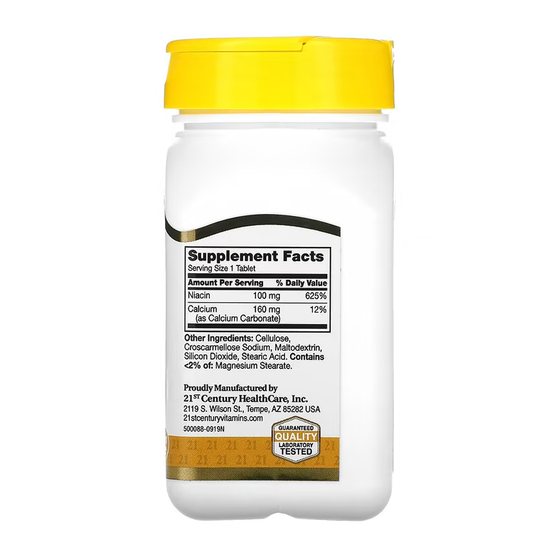 21st Century Niacin 100 mg - 110 tabs 2023-10-7120