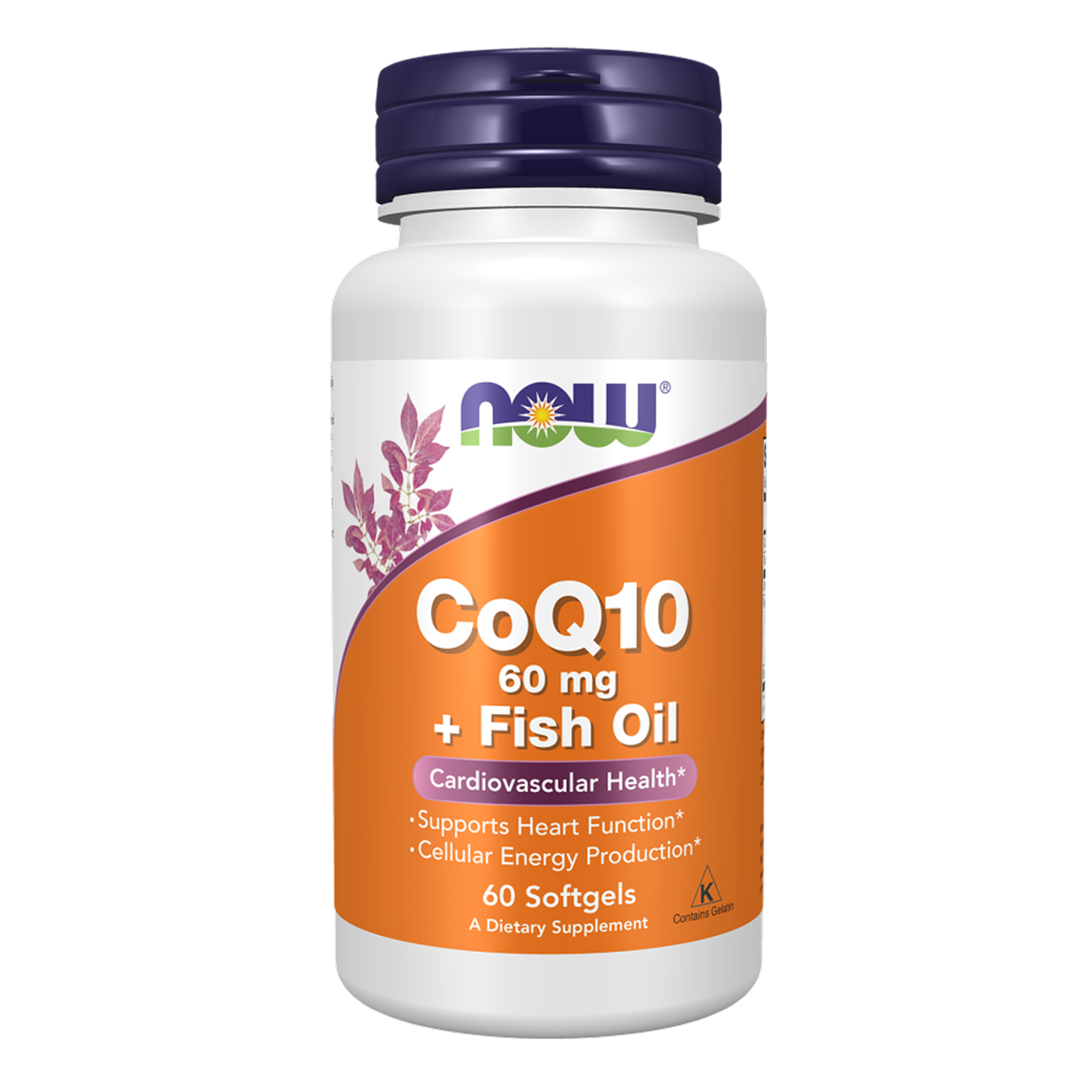 Now Foods CoQ10 60mg with Omega-3 - 60 sgels 2022-10-0095