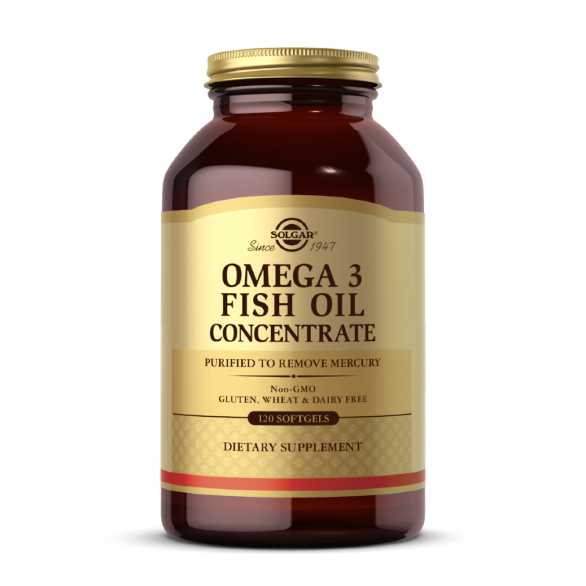 Solgar Omega-3 Fish Oil Concentrate - 120 softgels 100-58-5816361-20
