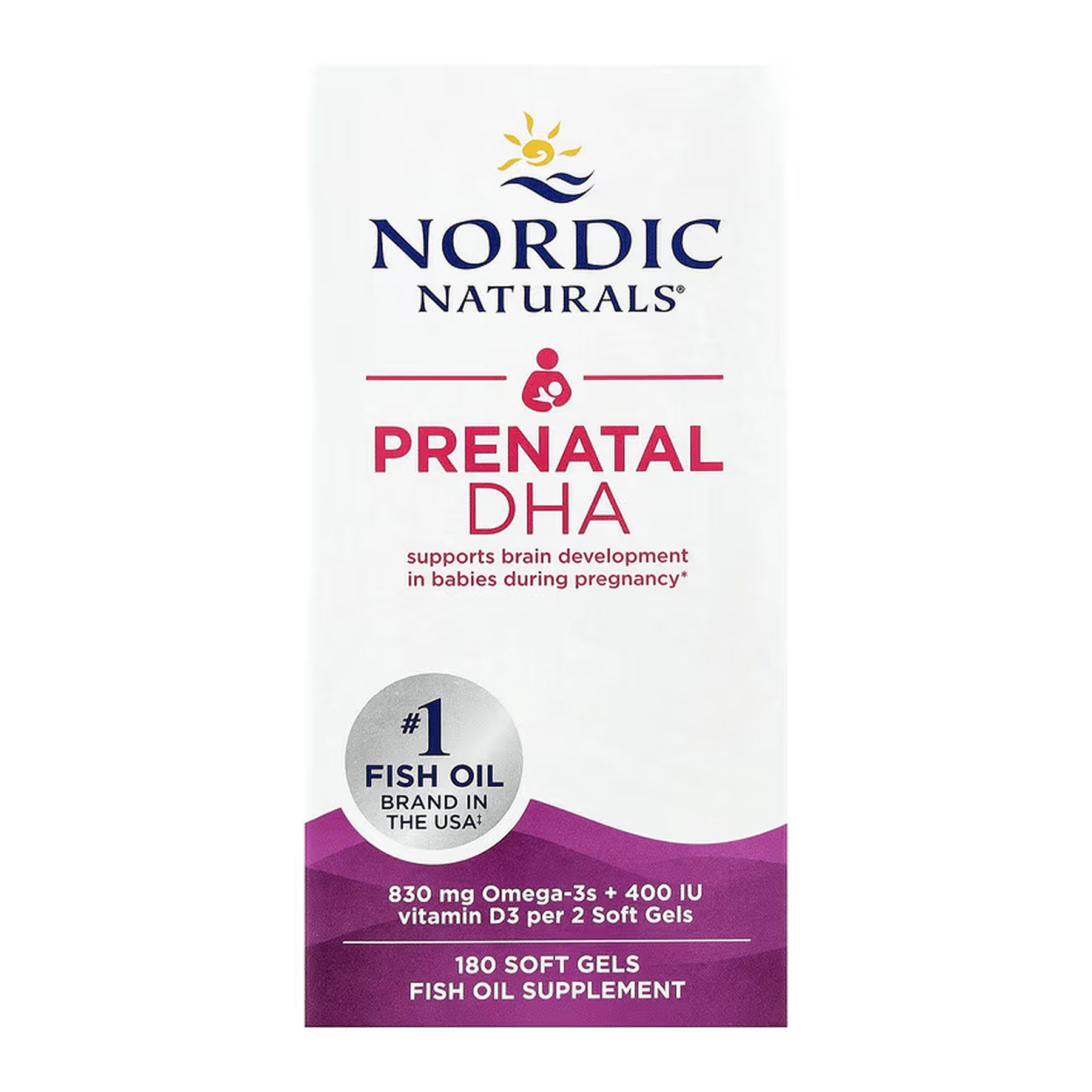 Nordic Naturals Prenatal DHA - 180 softgels 2023-10-5967