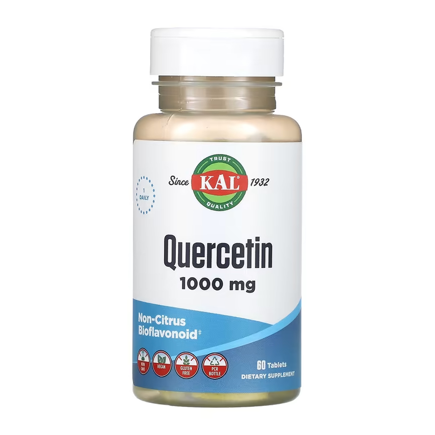 KAL Quercetin 1000mg - 60 tabs 2023-10-7018