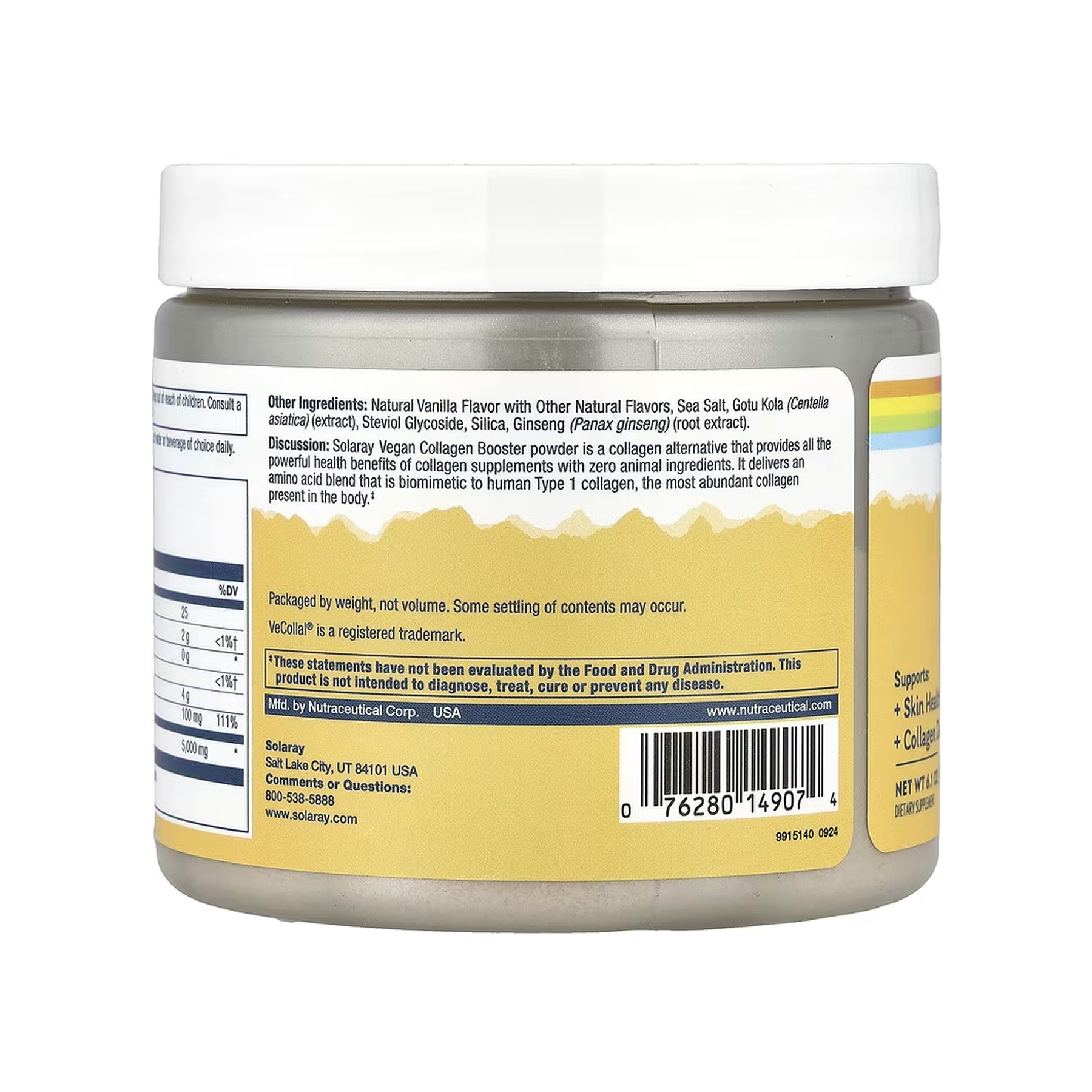 Solaray Vegan Collagen Booster - 173g 2023-10-5845
