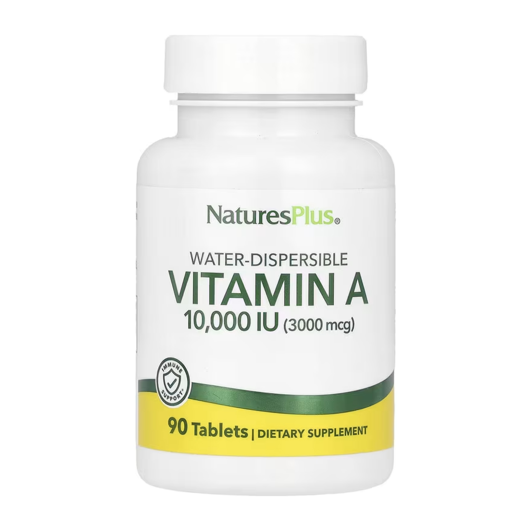 Nature's Plus VIT A 10,000 IU Water-Dispersible - 90 tabs 2023-10-5227