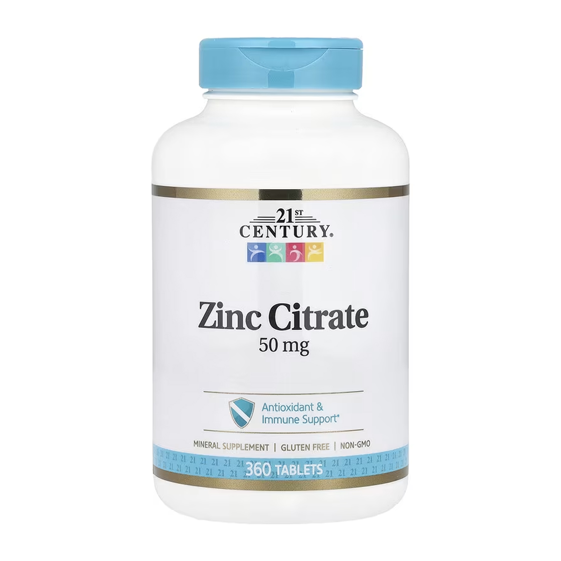 21st Century Zinc Citrate 50 mg - 360 tabs 2023-10-7069