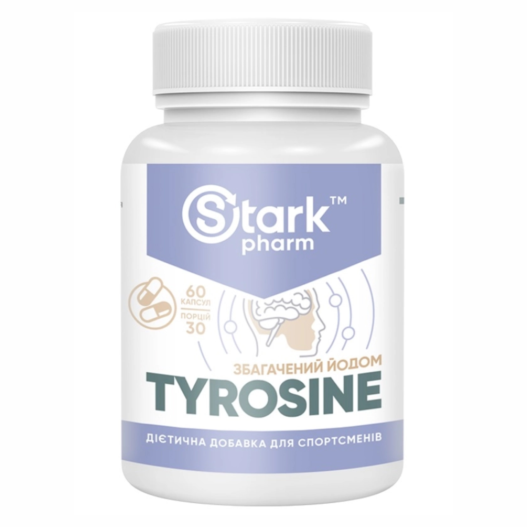 Stark Pharm Stark L-Tyrosine - 60caps 100-31-4017500-20