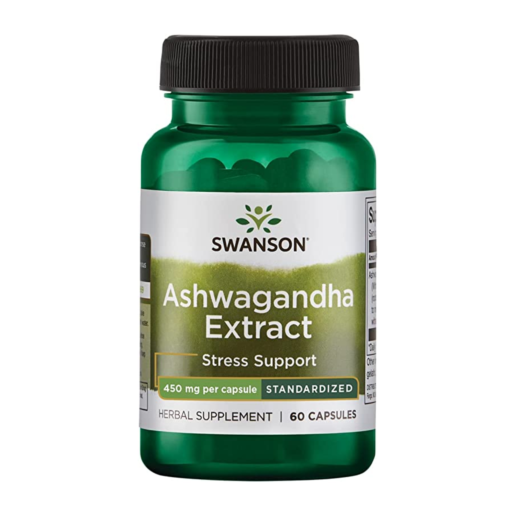Swanson Ashwagandha Extract Standardized 450mg - 60 caps 2023-10-4056