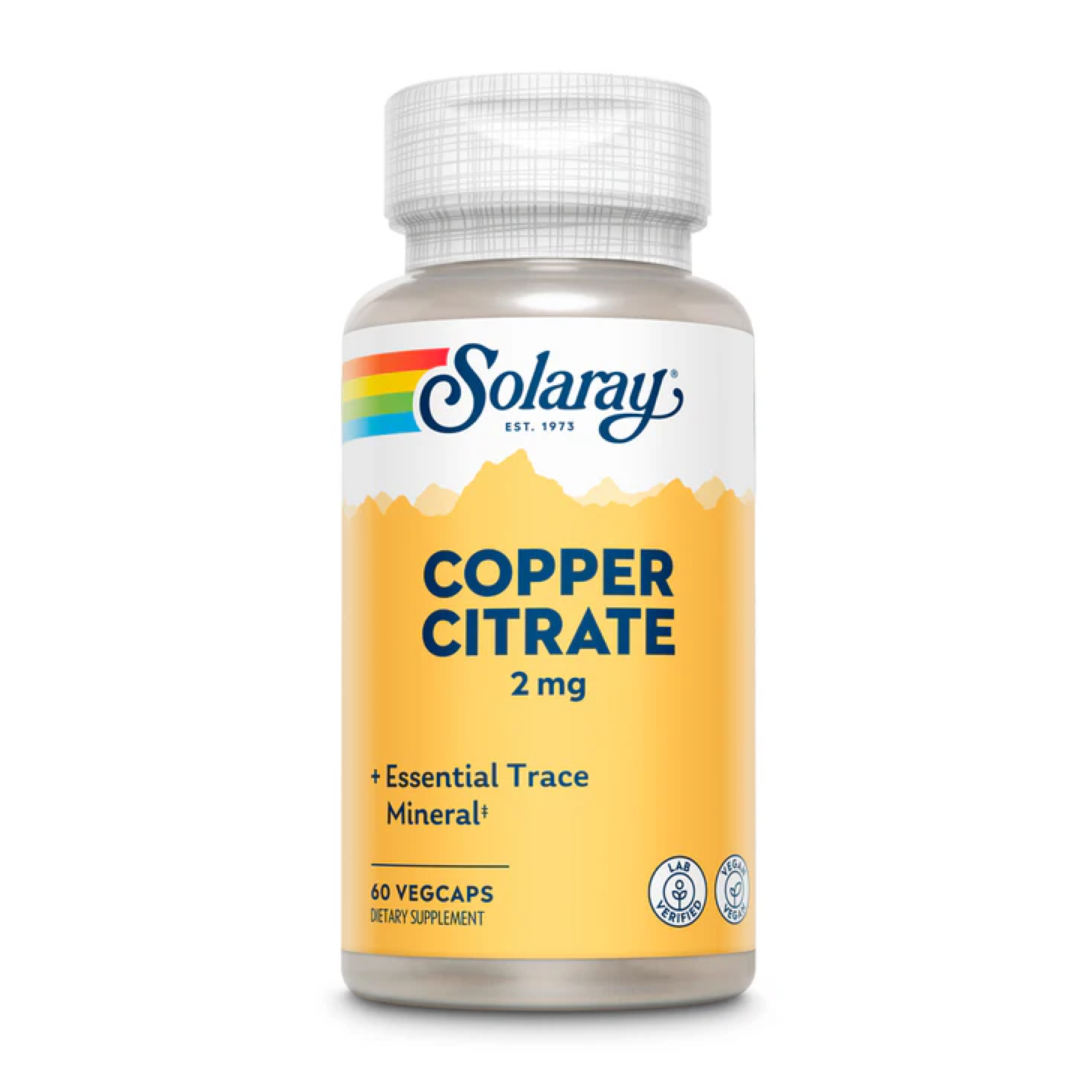 Solaray Copper Citrate 2mg - 60 vcaps 2023-10-3013