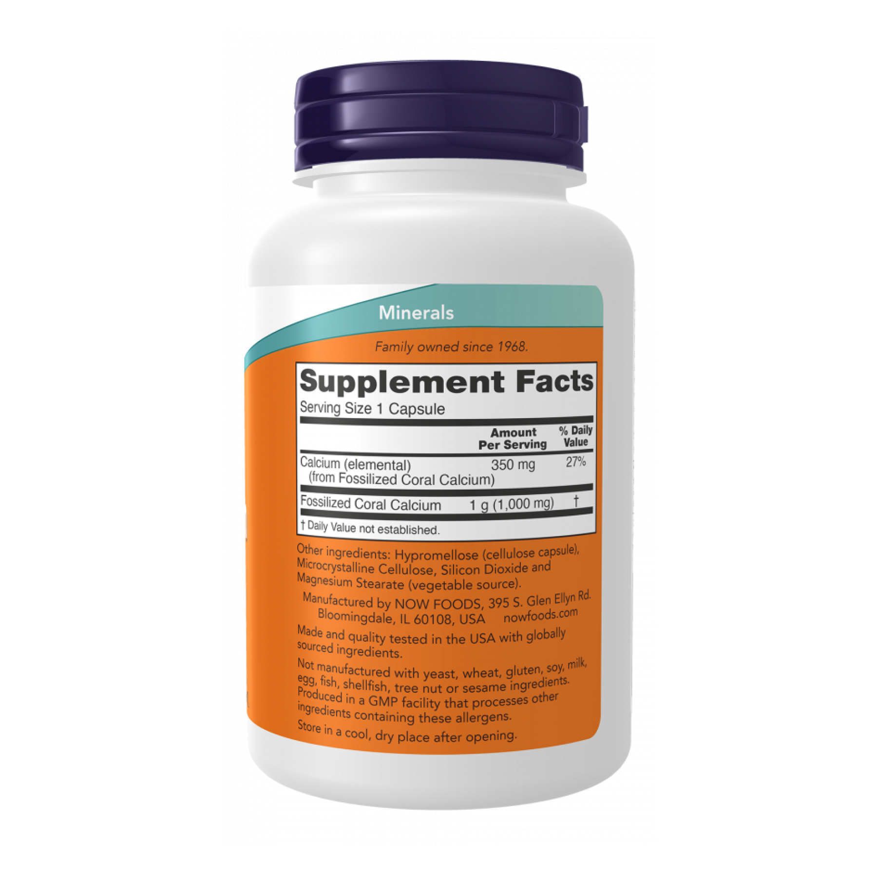 Now Foods Coral Calcium 1000mg - 250 caps 2023-10-5228