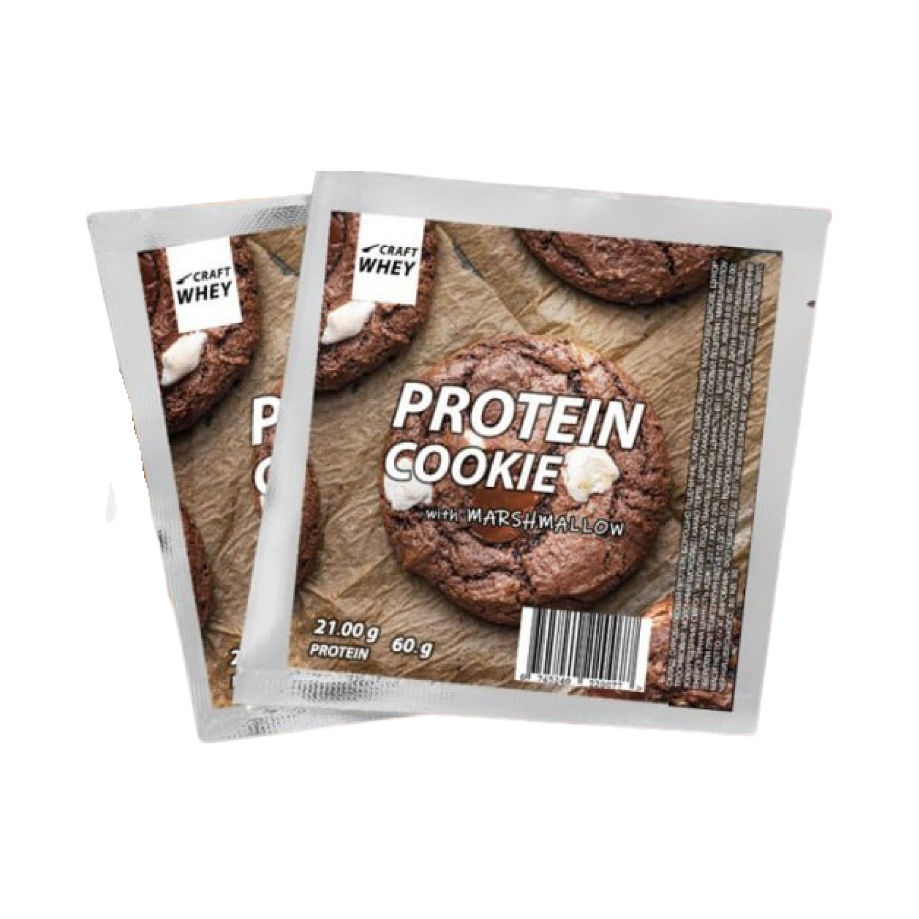 Craft Whey Protein Cookie - 60g Marshmallow (Поштучно) 2022-09-1029