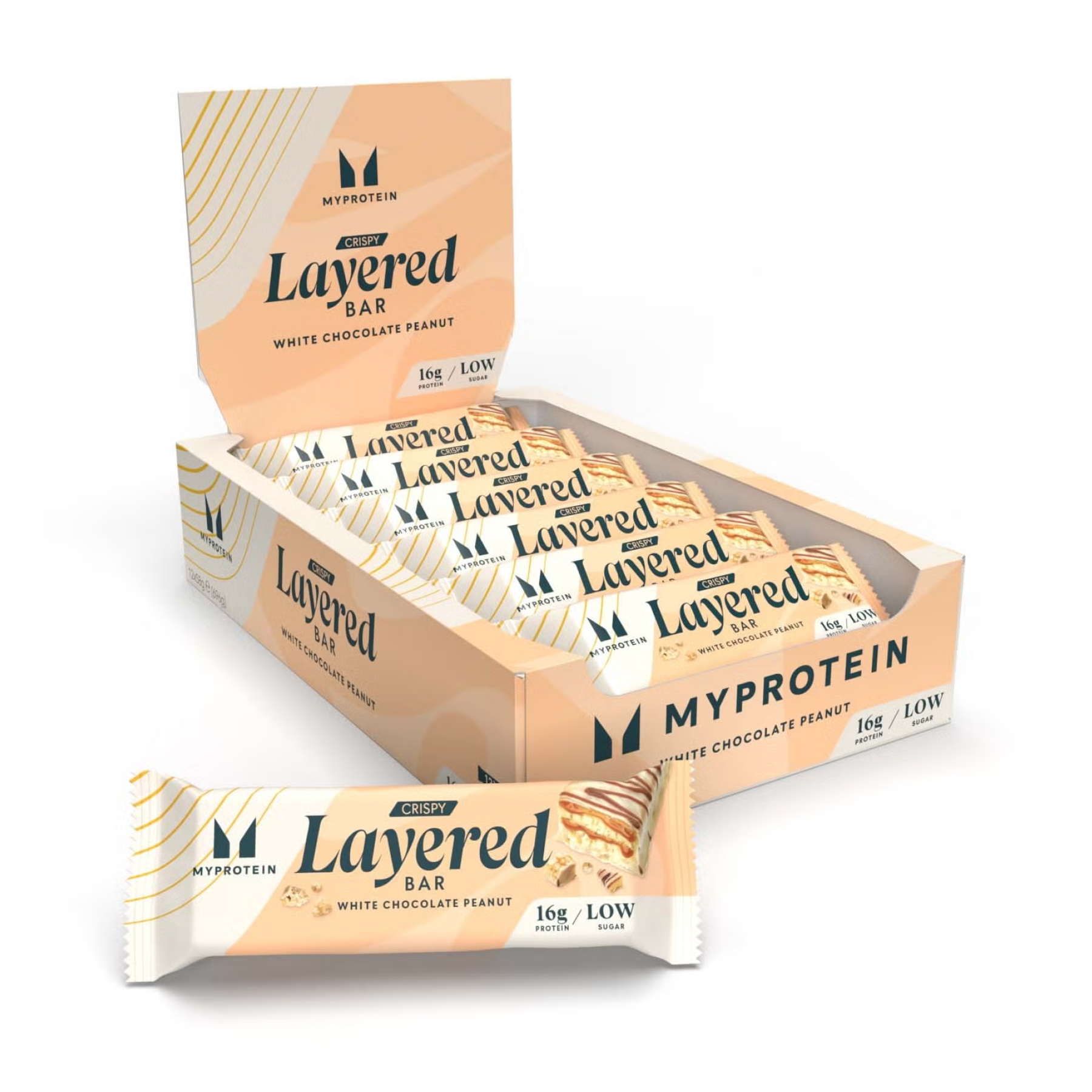 Myprotein Crispy Layered - 12x58g White Chocolate Peanut (До 05.26) 2023-10-7639