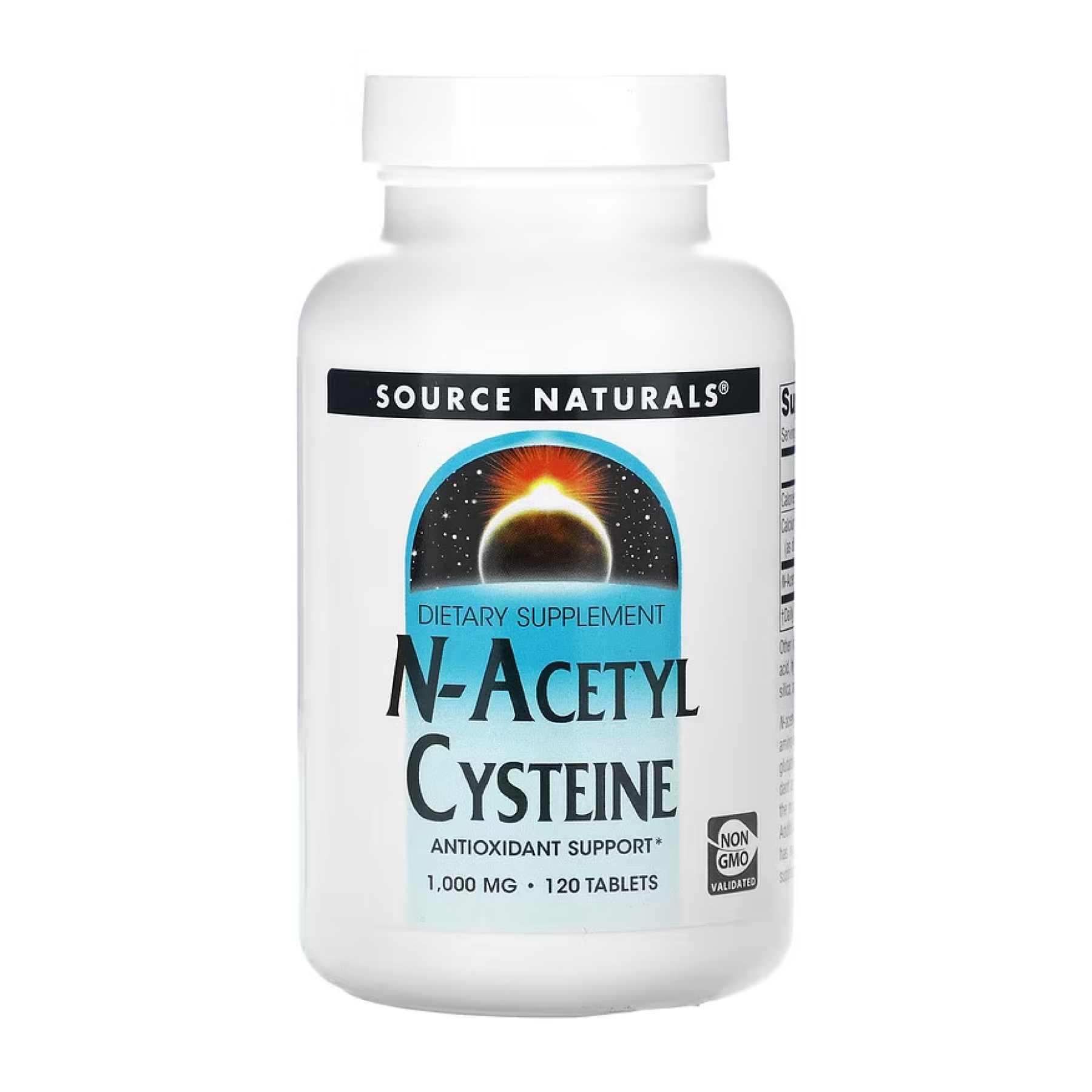 Source Naturals N-Acetyl Cysteine 1000mg - 120 tabs 2023-10-5280