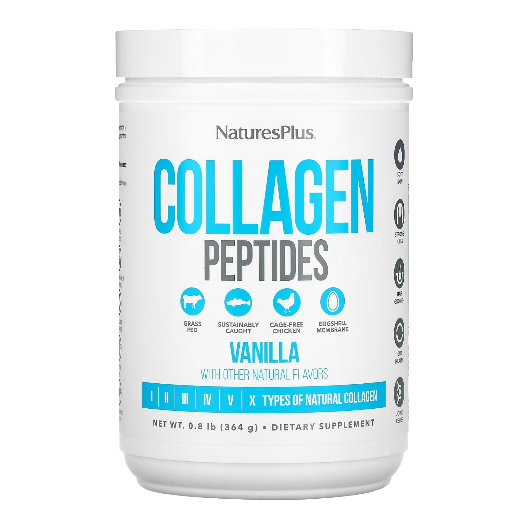 Nature's Plus Collagen Peptides - 378g Vanilla 2022-10-2866