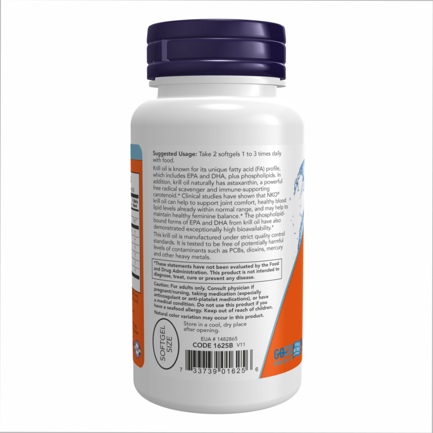 Now Foods Krill Oil 500 mg - 60 sgels 2022-10-0674