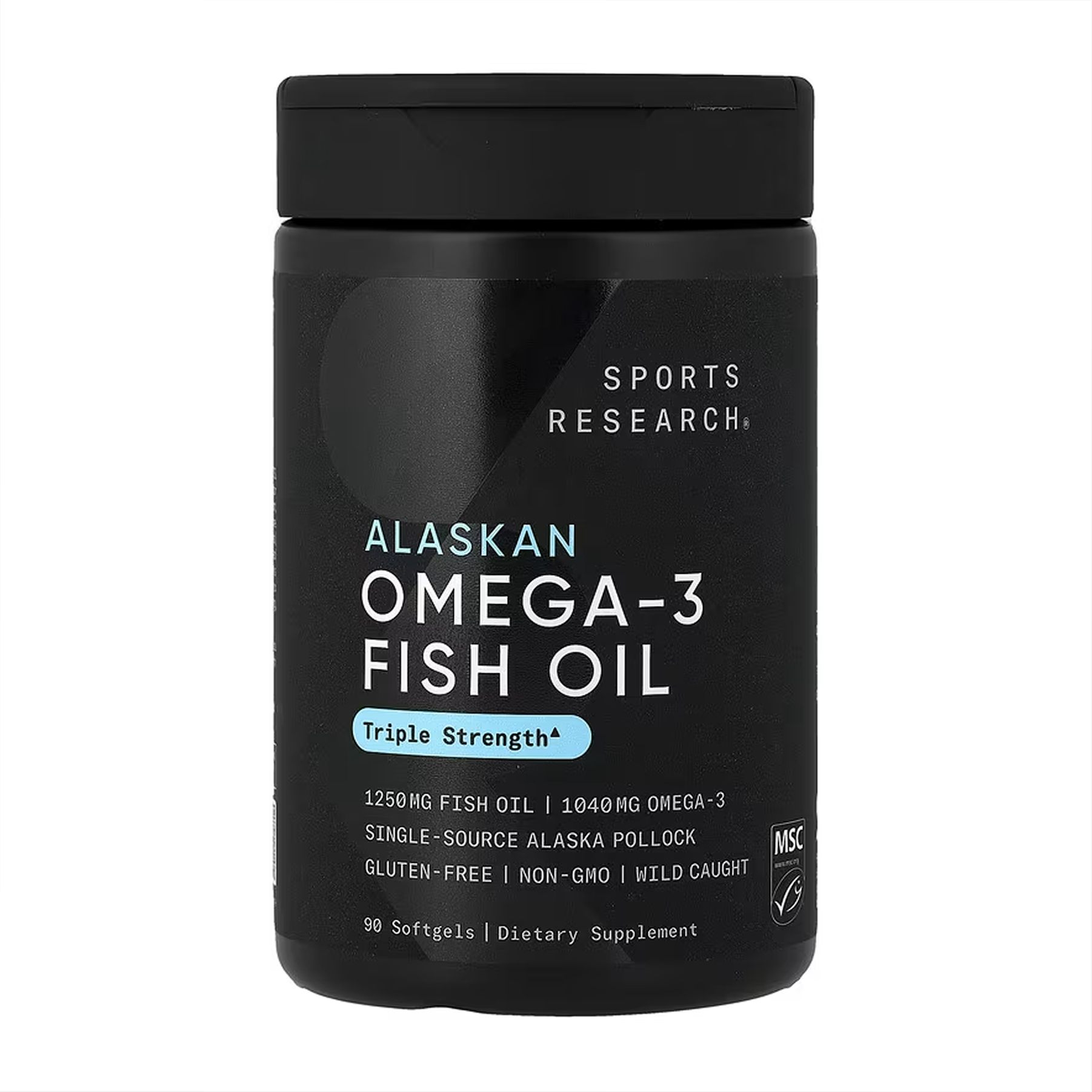 Sport Research Omega-3 Fish Oil Alaska Pollock 1250mg - 90 softgels 2023-10-3444