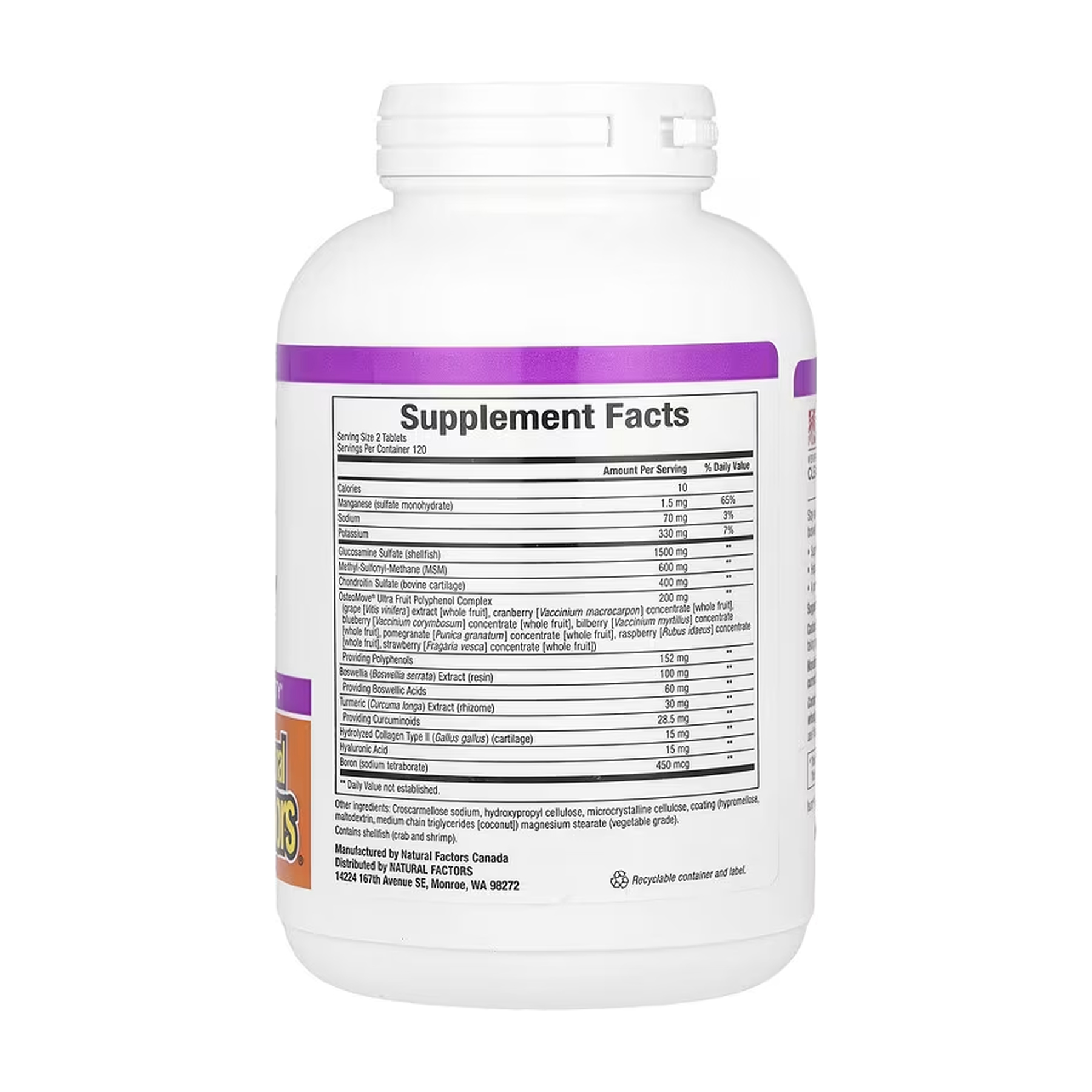 Natural Factors OsteoMove Joint Care - 240 tabs 2023-10-6561