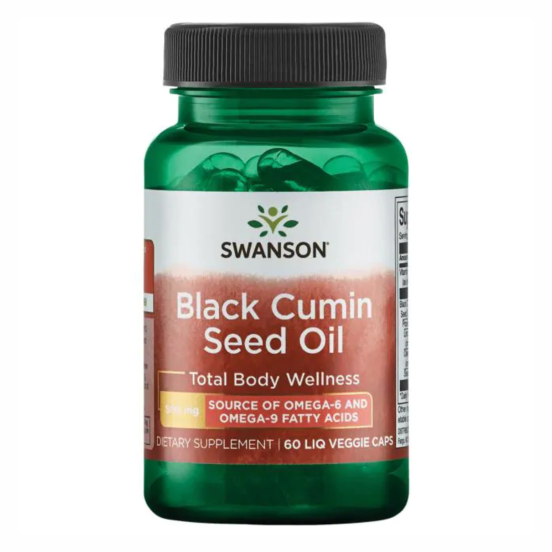 Swanson Black Cumin Seed Oil 500 mg - 60 Liq Vegcap 2022-10-0205