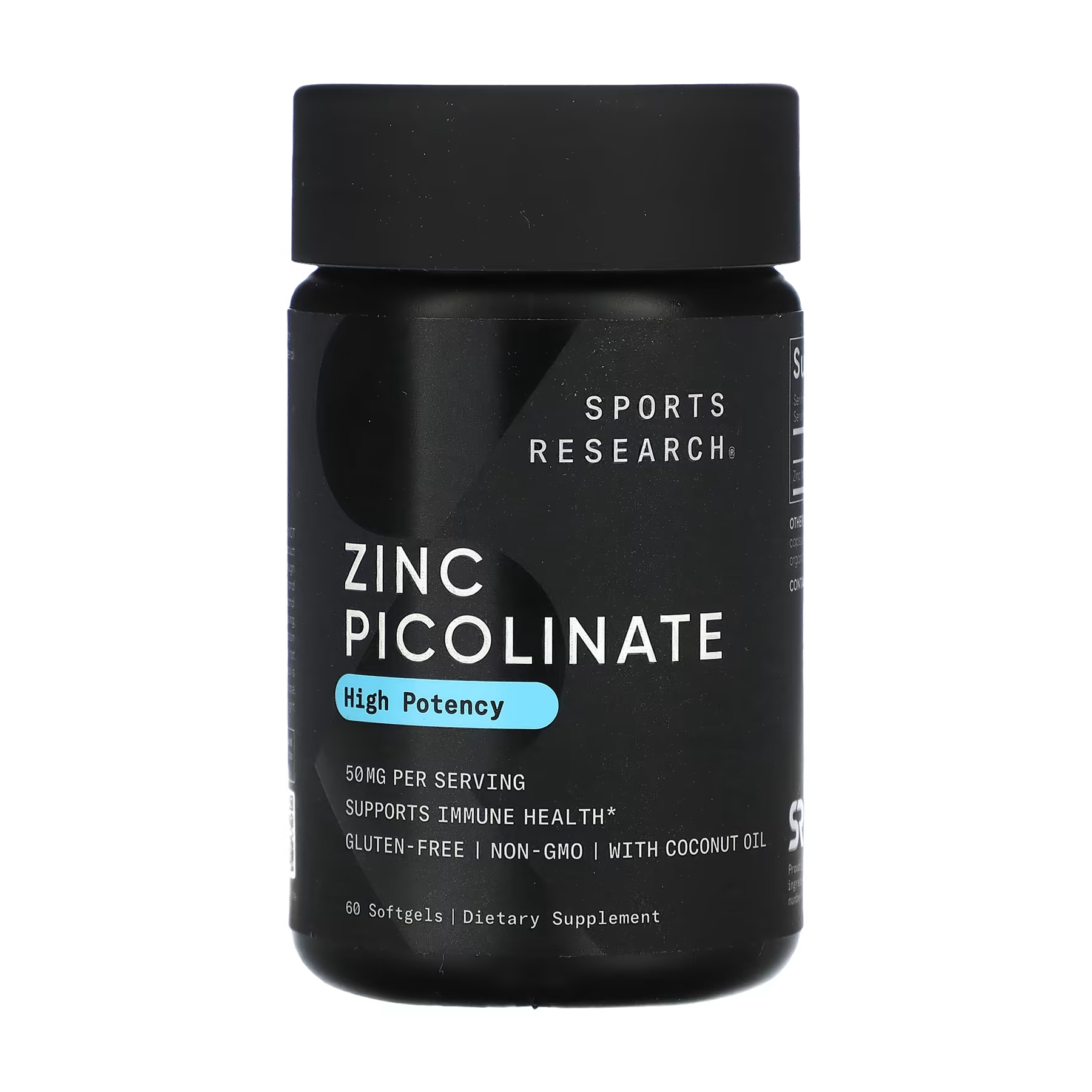 Sport Research Zinc Picolinate 50mg - 60 softgels 2023-10-6172
