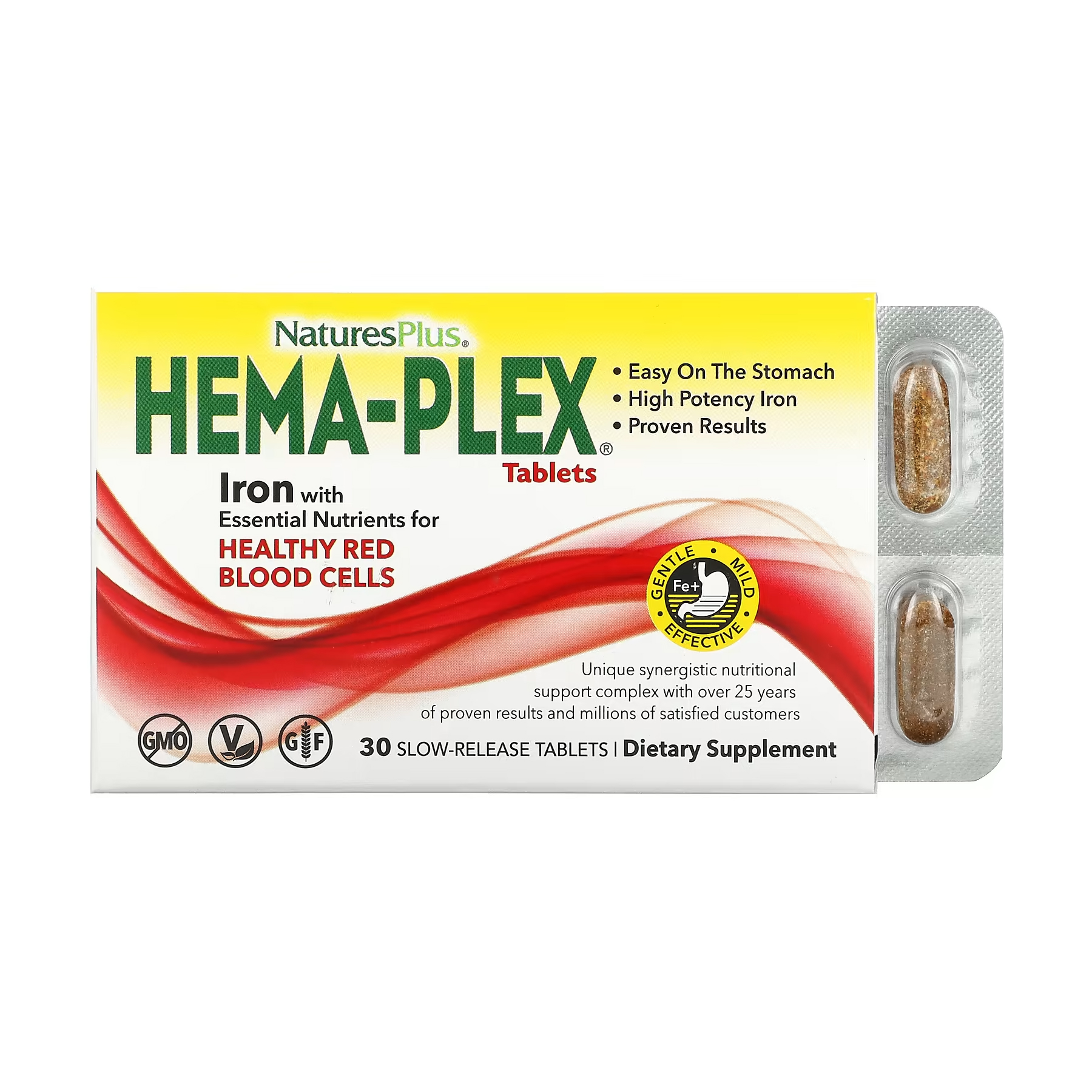 Nature's Plus Hema-Plex - 30 tabs (blister) 2022-10-2868