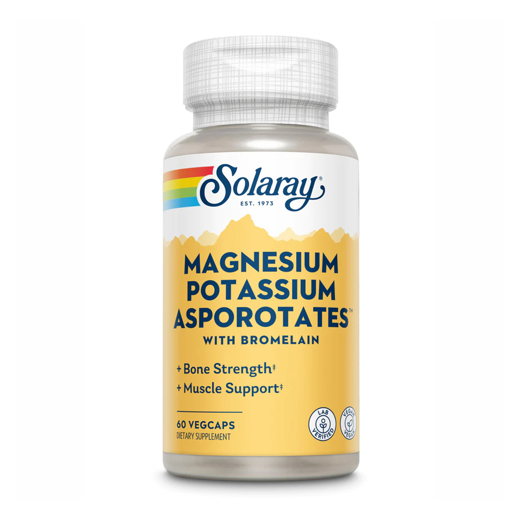 Solaray Magnesium & Potassium Asporotate - 60 vcaps 2022-10-1022