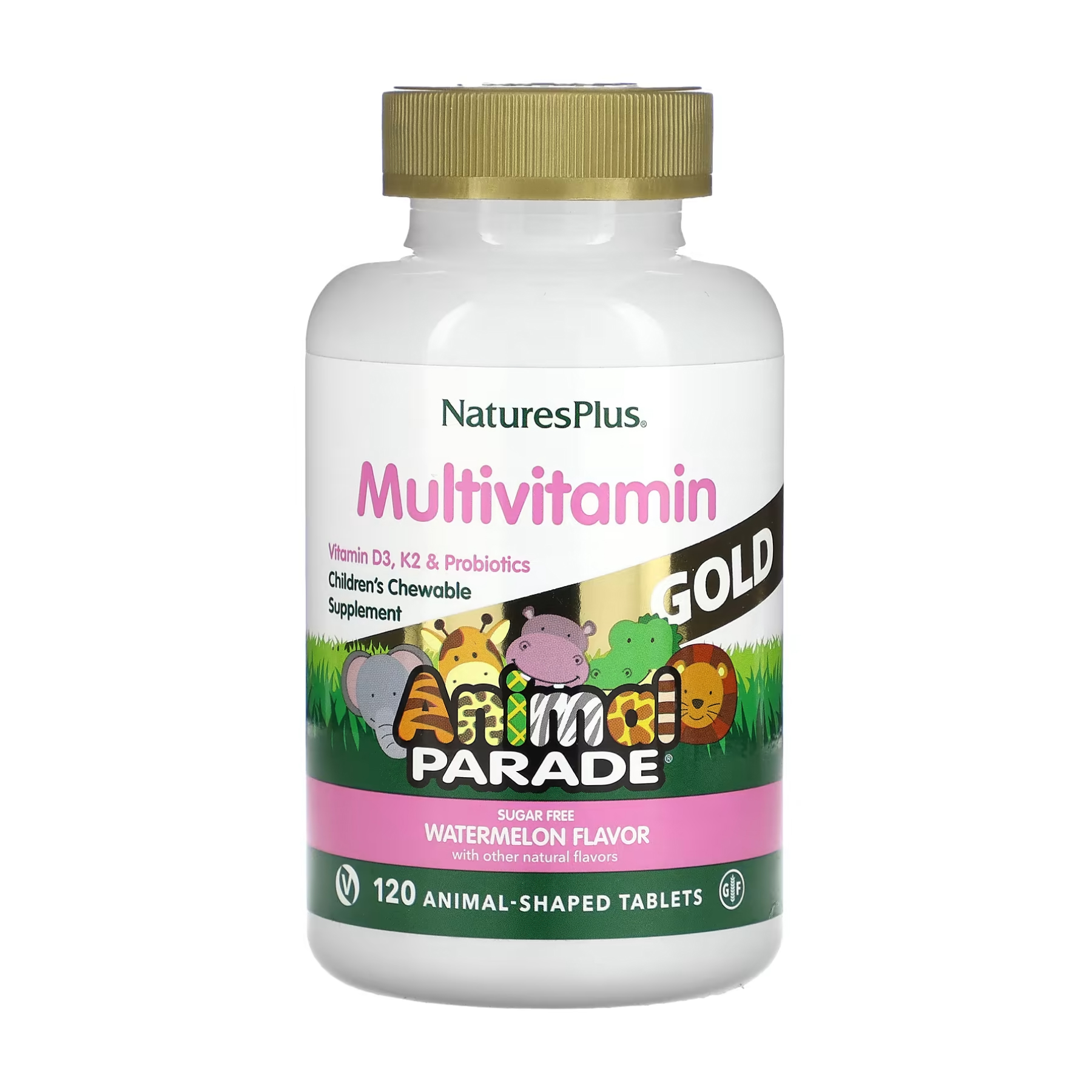 Nature's Plus Animal Parade Gold - 120 tabs Watermelon 2023-10-3239